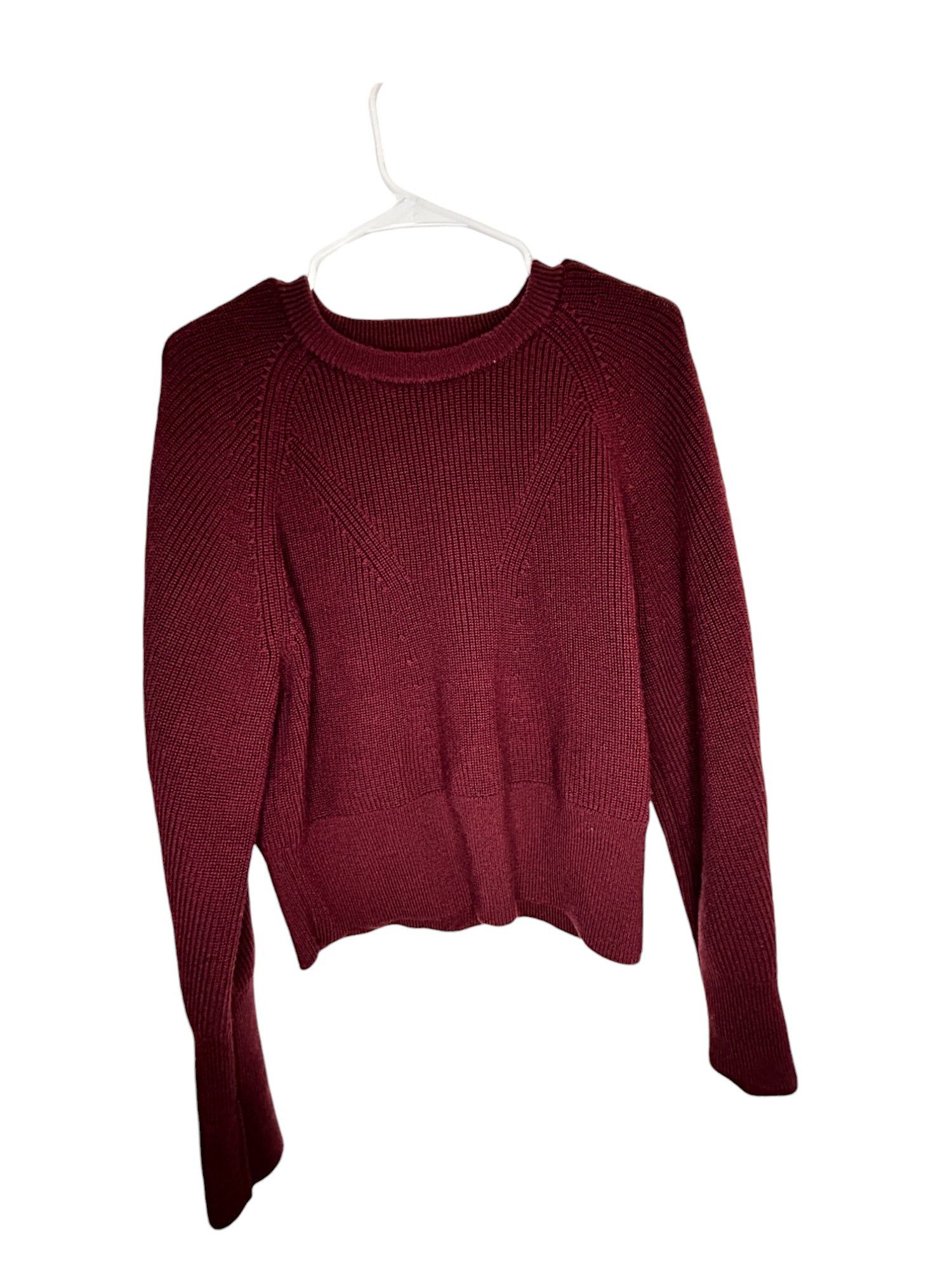 Banana Republic Burgundy thick sweater medium Size L / US 10 / IT 46 - 3 Thumbnail