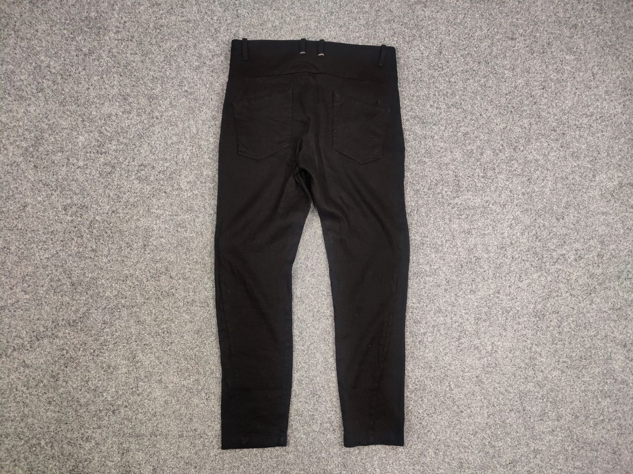 Designer Transit Par Such design Black Cotton Wool Ankle Pants Size 26" / US 2 / IT 38 - 7 Thumbnail