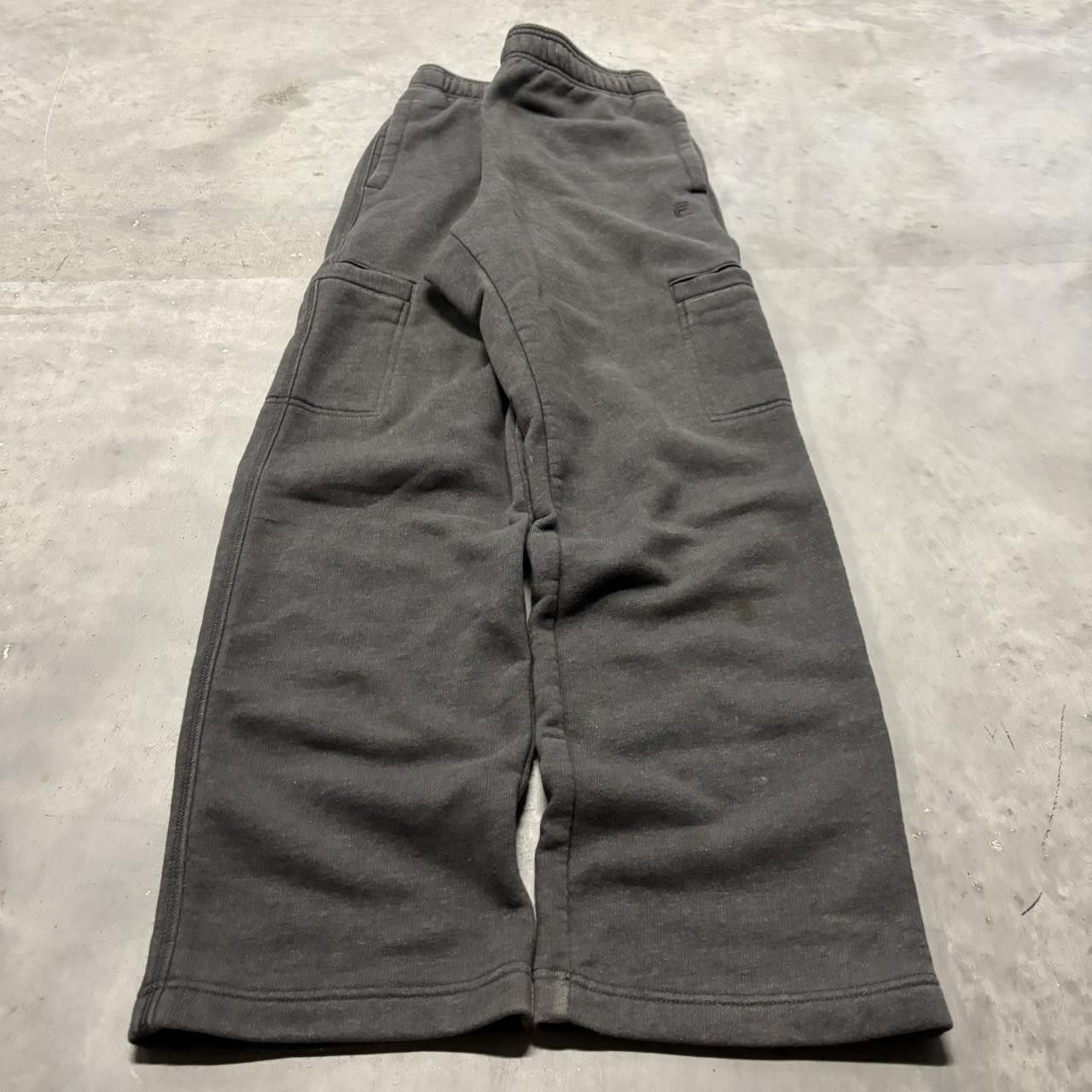 Japanese Brand × Vintage Crazy Vintage Y2K/2000s Baggy Dark Grey Skater Essential Sweatpants! Size US 32 / EU 48 - 3 Thumbnail