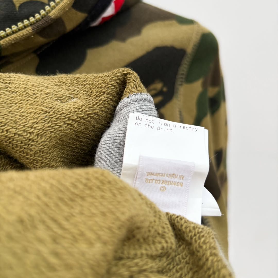 Bape × Nigo 1st Camo Shark Full Zip Hoodie Size XS / US 0-2 / IT 36-38 - 13 Thumbnail