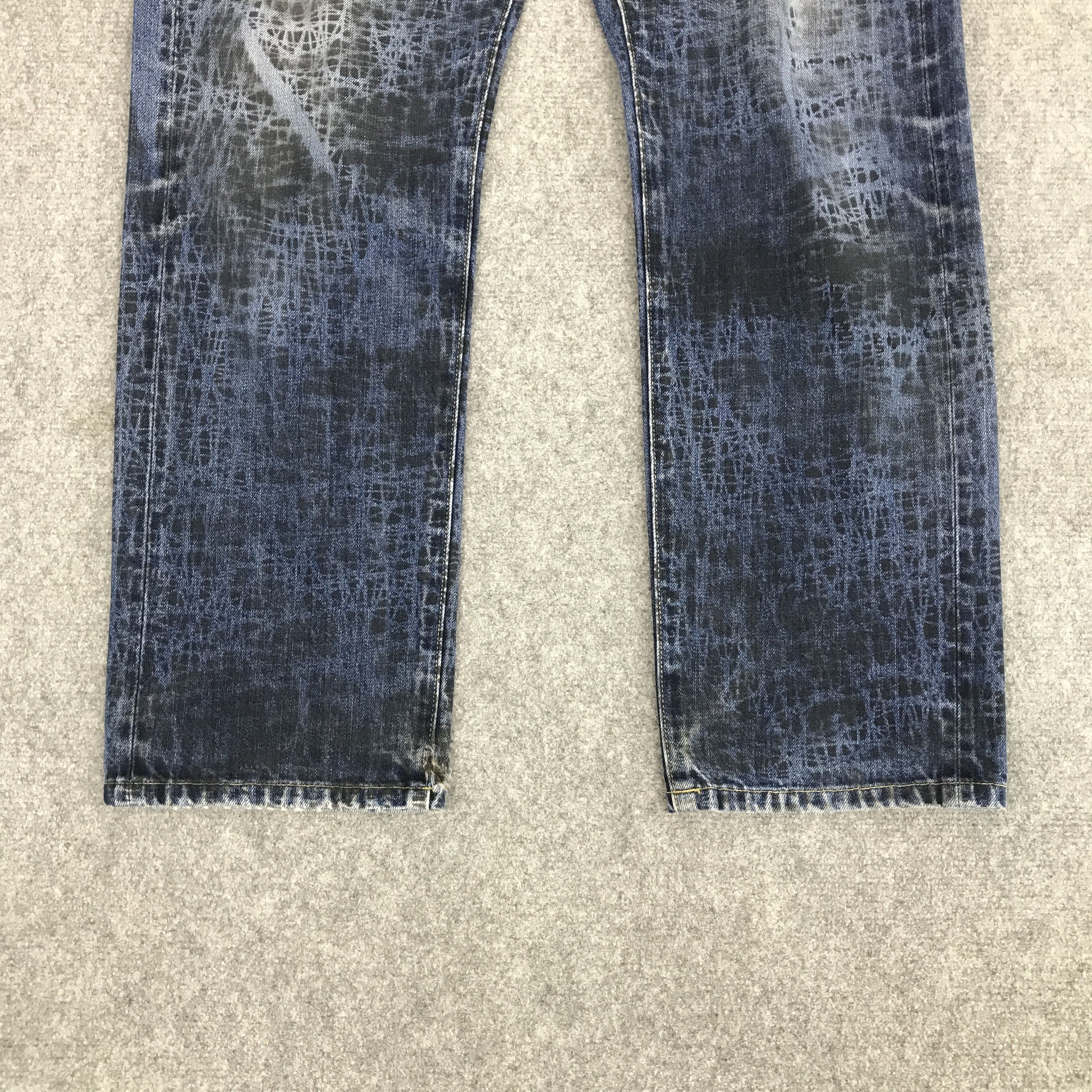 Japanese Brand × Jun Takahashi × Uniqlo JAPAN PUNK STYLE UNIQLO JEANS DENIM PANTS Size US 35 - 3 Thumbnail