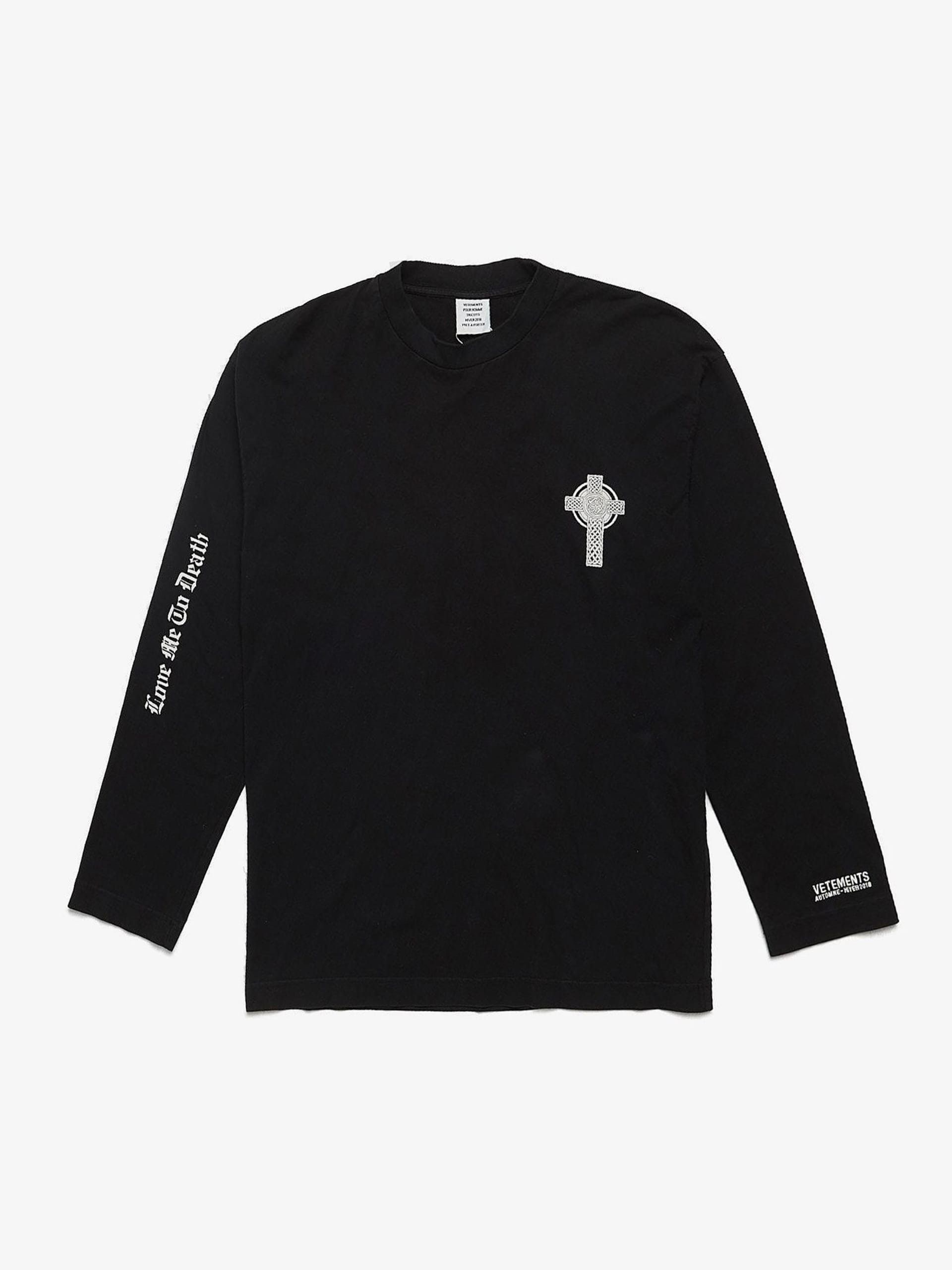 Vetements Vetements 18fw “Love me to death” Long sleeve tee | Grailed