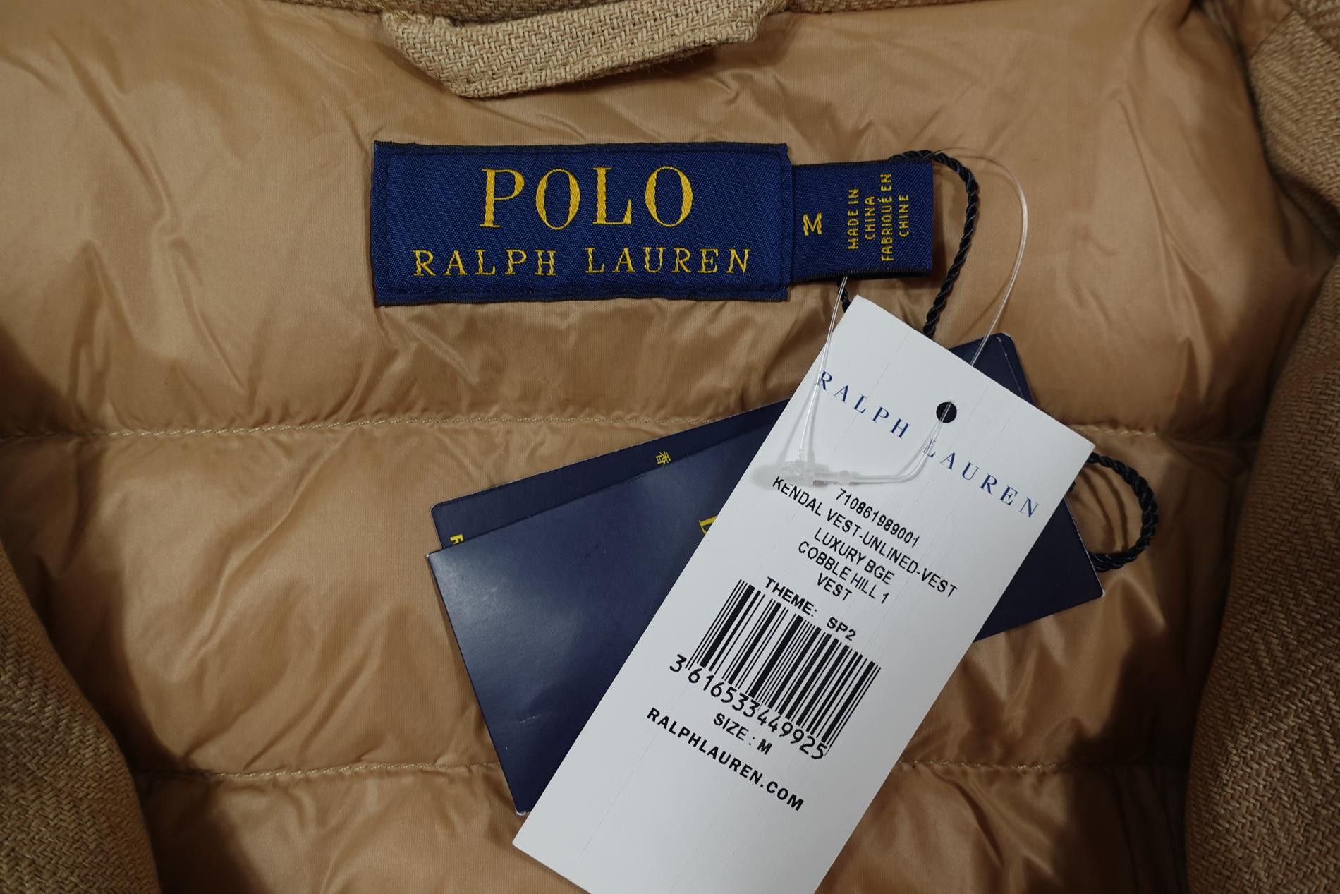 Polo Ralph Lauren Polo Ralph Lauren Vest Jacket Herringbone Kendal Linen NWT M Size US M / EU 48-50 / 2 - 3 Thumbnail