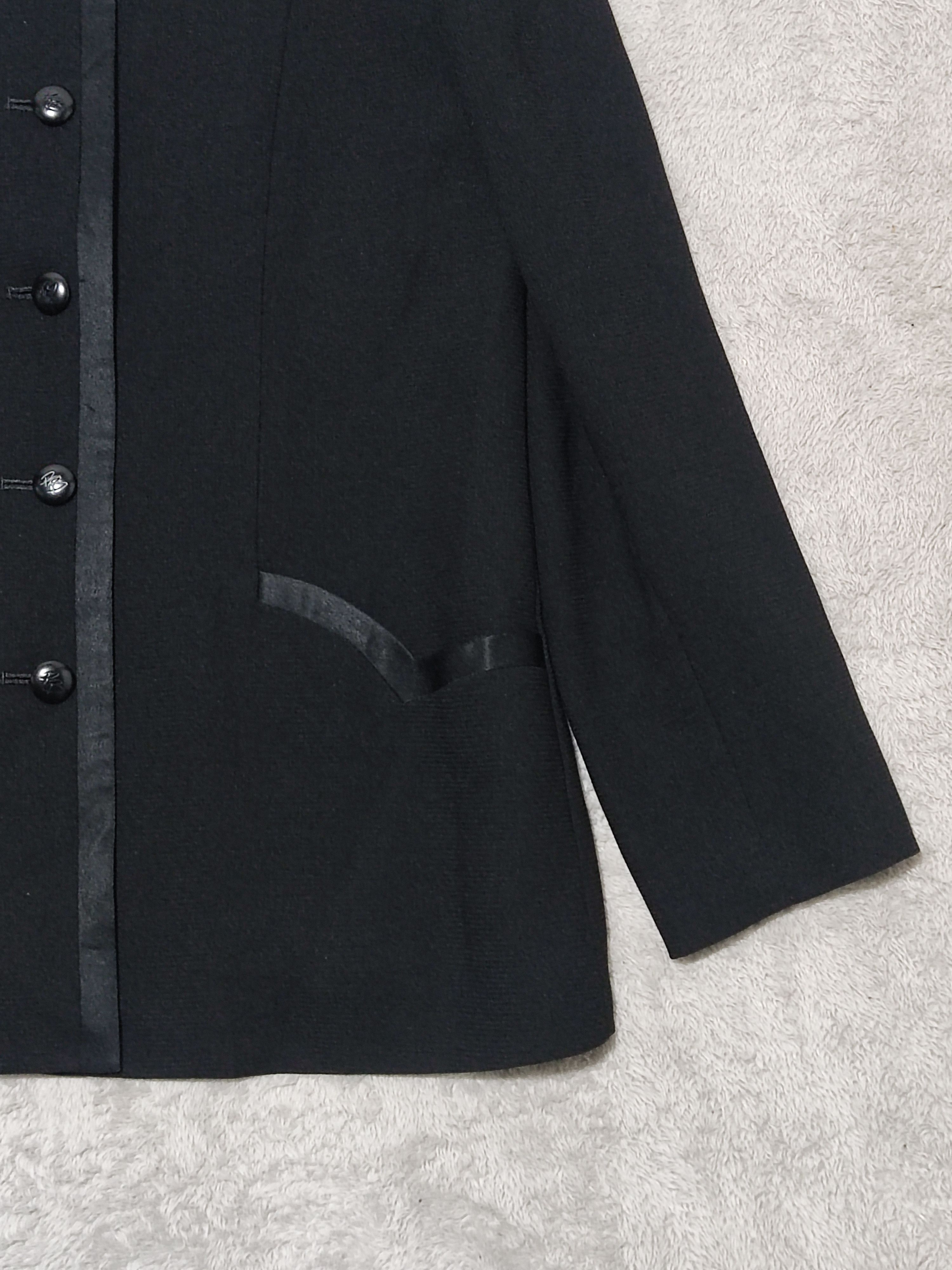 Pierre Balmain VTG PIERRE BALMAIN Formalité Collarless Satin Trim Jacket Size S / US 4 / IT 40 - 5 Thumbnail