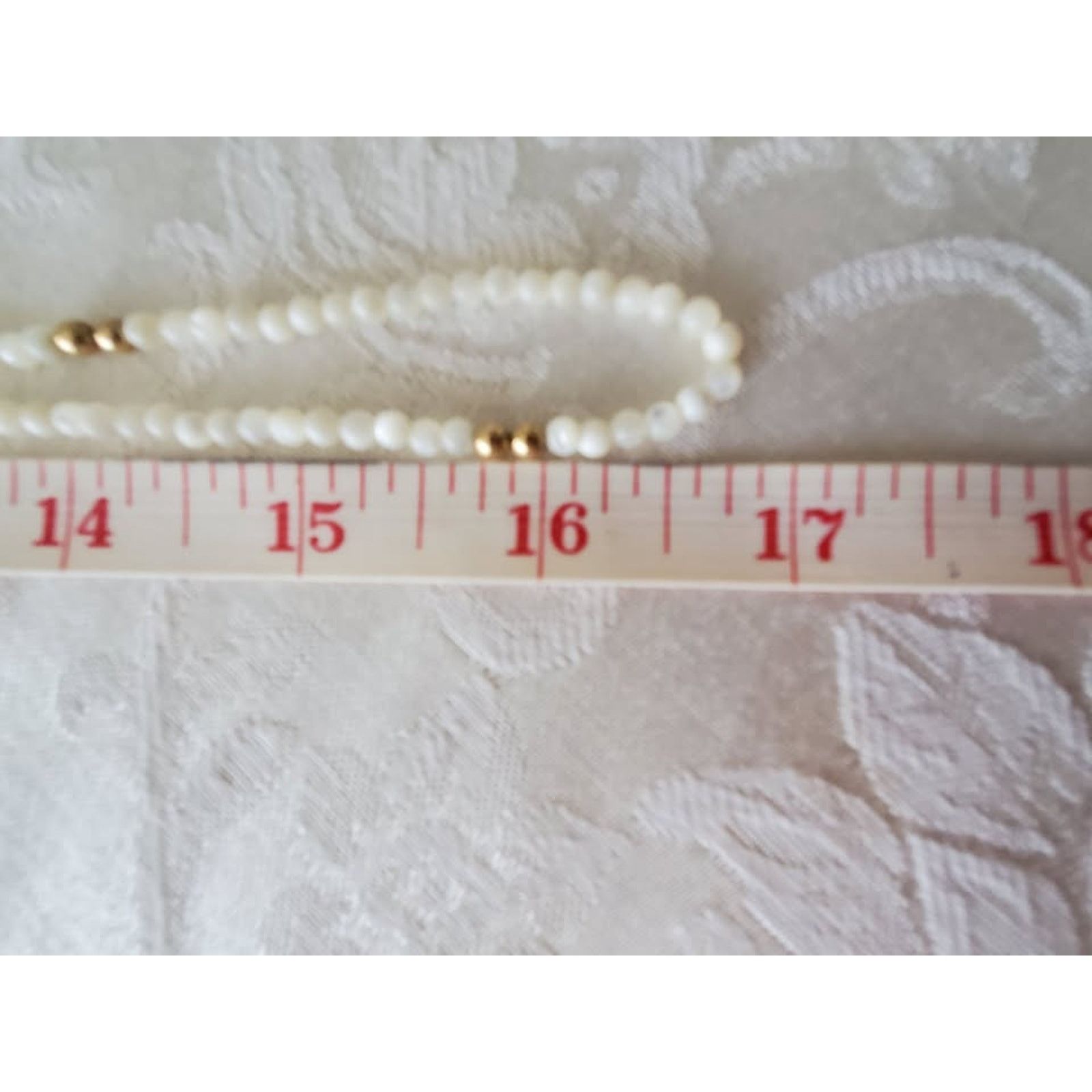 Other Vintage Mother of Pearl and Gold Beaded Necklace Size ONE SIZE - 5 Thumbnail