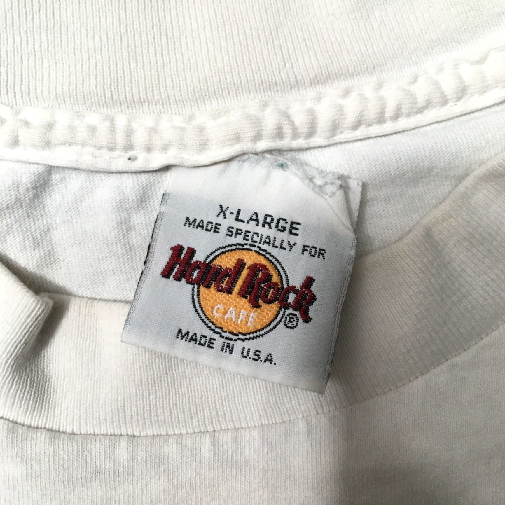 Hard Rock Cafe VINTAGE Hard Rock Cafe White T-Shirt XL 90s Y2K Short Sleeve Cotton Logo Men’s/Womens Shirt Size US XL / EU 56 / 4 - 4 Thumbnail