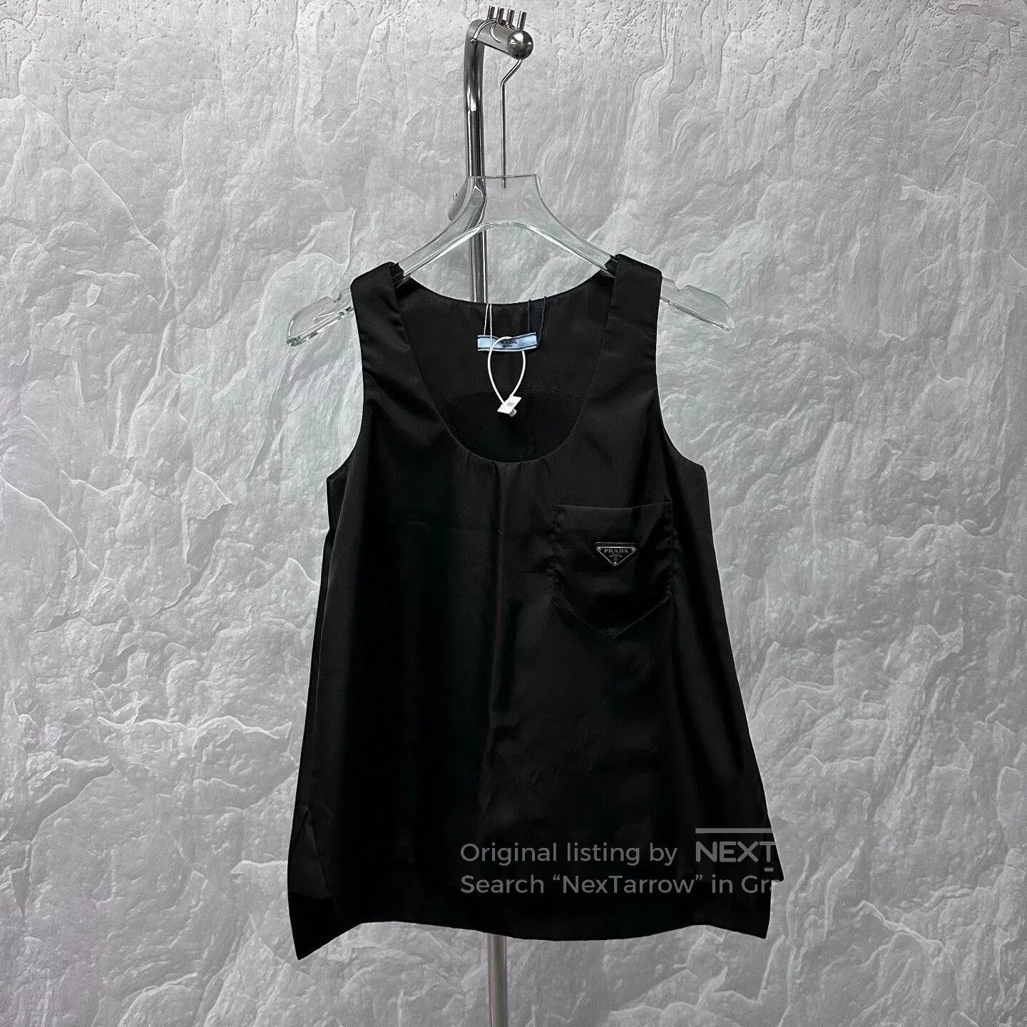 Prada prada metallic triangle pocket sleeveless top. Size S / US 4 / IT 40 - 1 Thumbnail