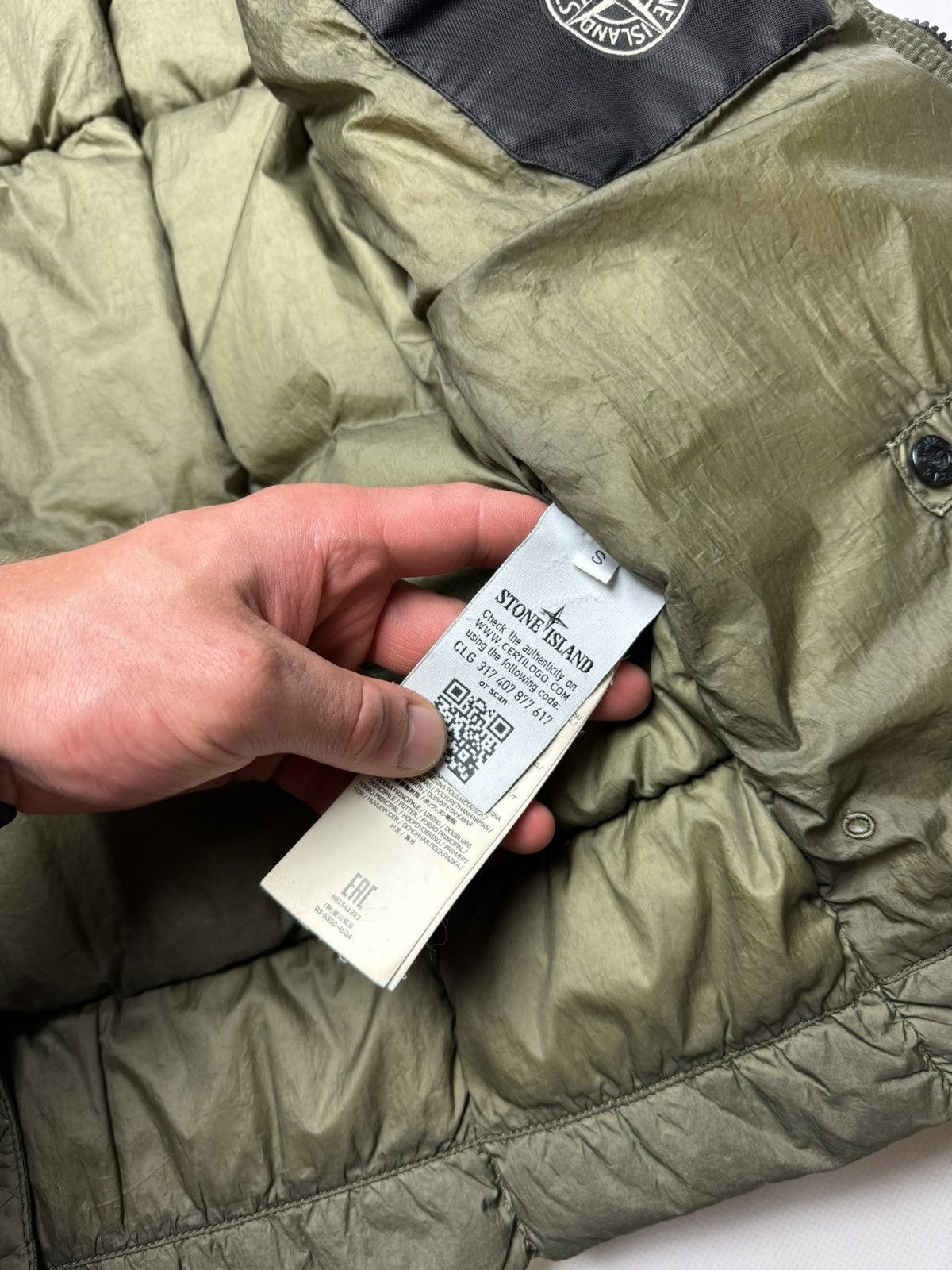 Stone Island × Vintage Rare vintage Puffer jacket Stone island crinkle reps Size US S / EU 44-46 / 1 - 11 Thumbnail