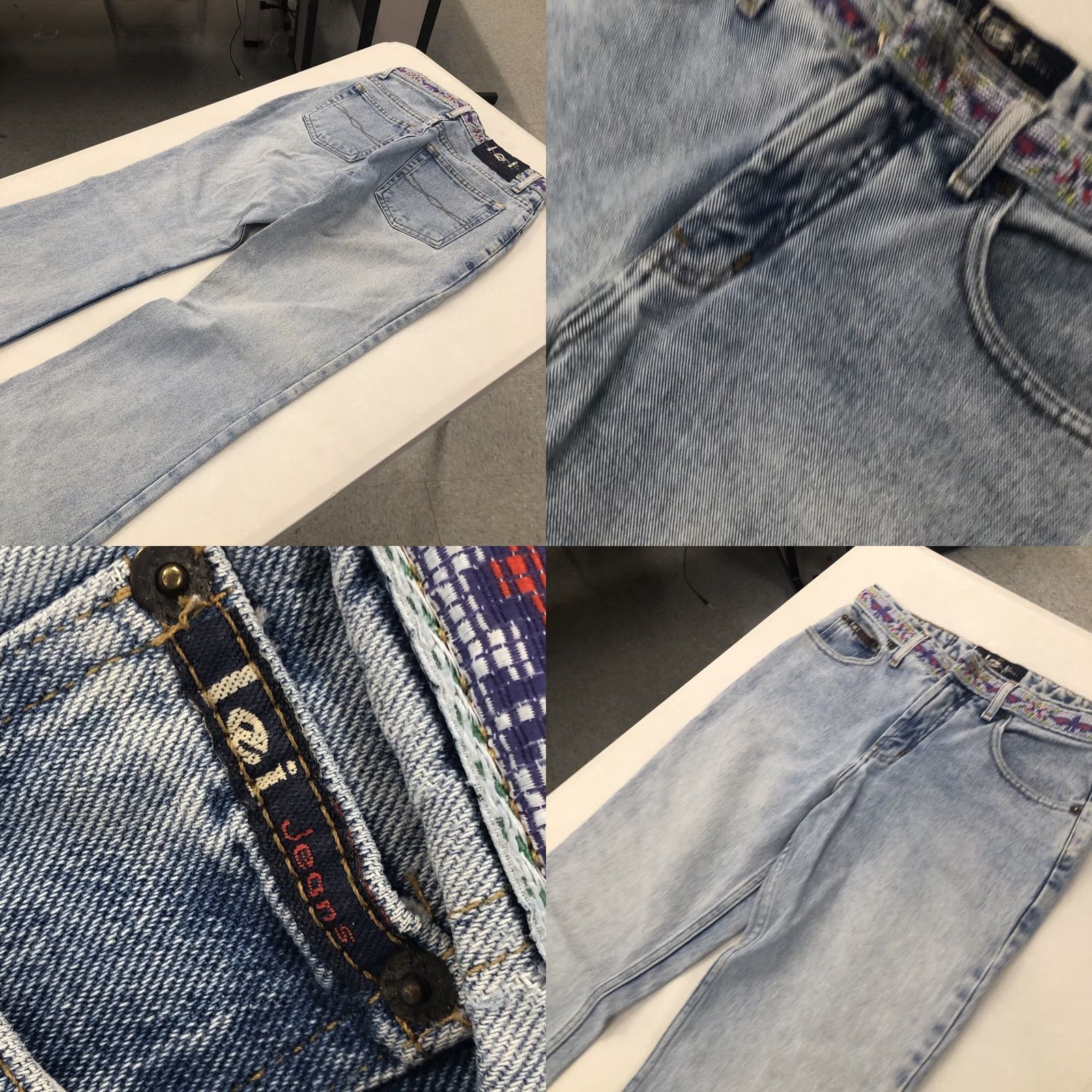 Vintage VINTAGE LEI Jeans Bootcut Juniors 7 28x31 Blue Denim Southwestern Belt Look 5-Pocket Regular Rise High Rise Women Mens Girls Size 28" / US 6 / IT 42 - 8 Thumbnail