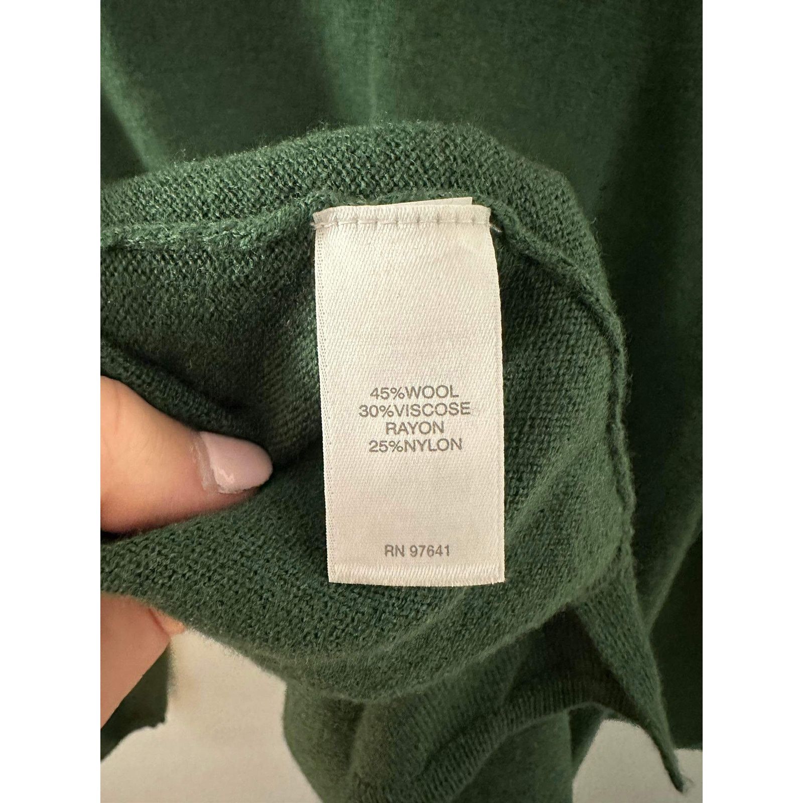 Other J. Jill Long Sleeve Scoop Neck Knit Sweater Forest Green L Size L / US 10 / IT 46 - 3 Thumbnail