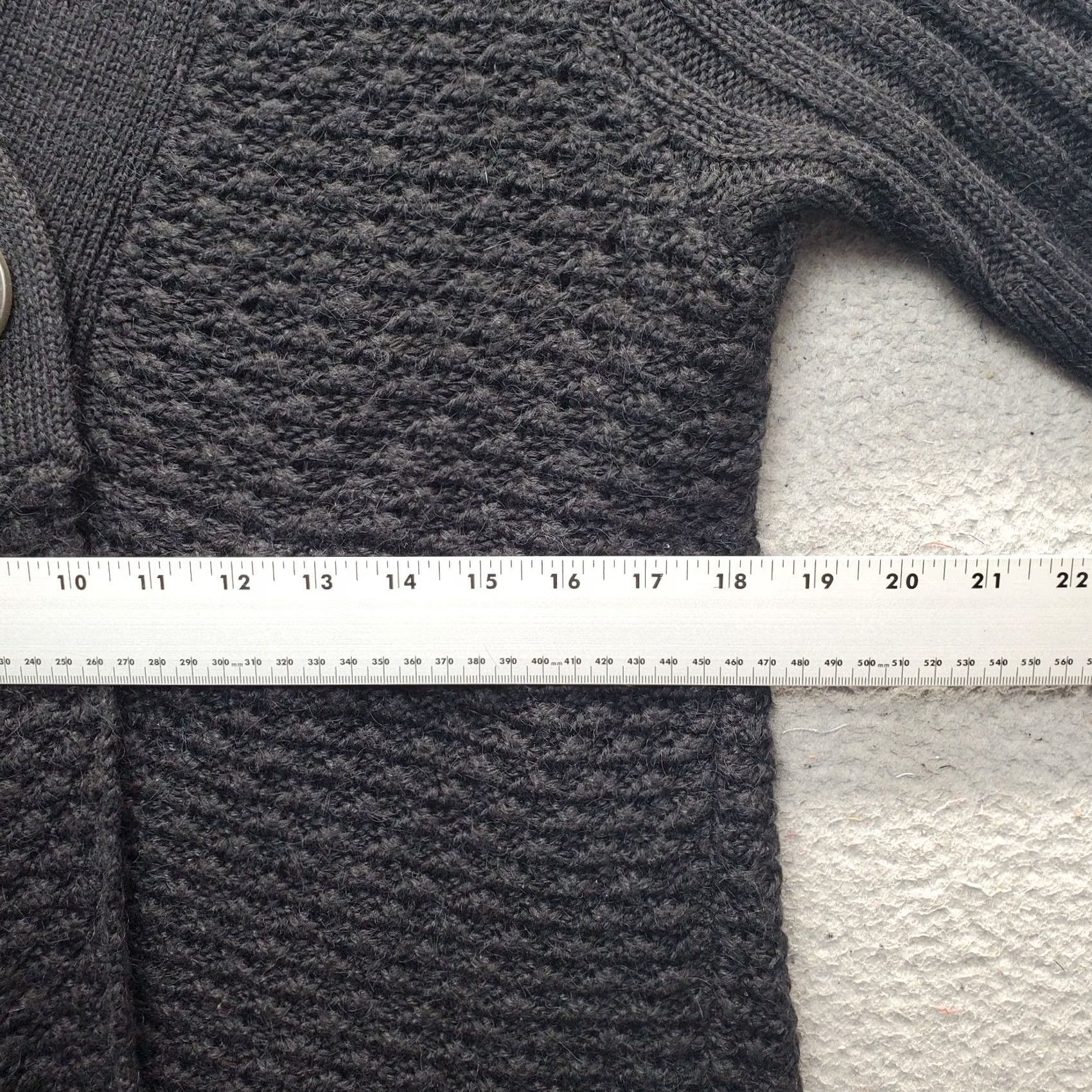 J. Jill J. Jill Sweater Womens L Black Cardigan Women Chunky Knit Shawl Neck One Button Front Size L / US 10 / IT 46 - 3 Thumbnail