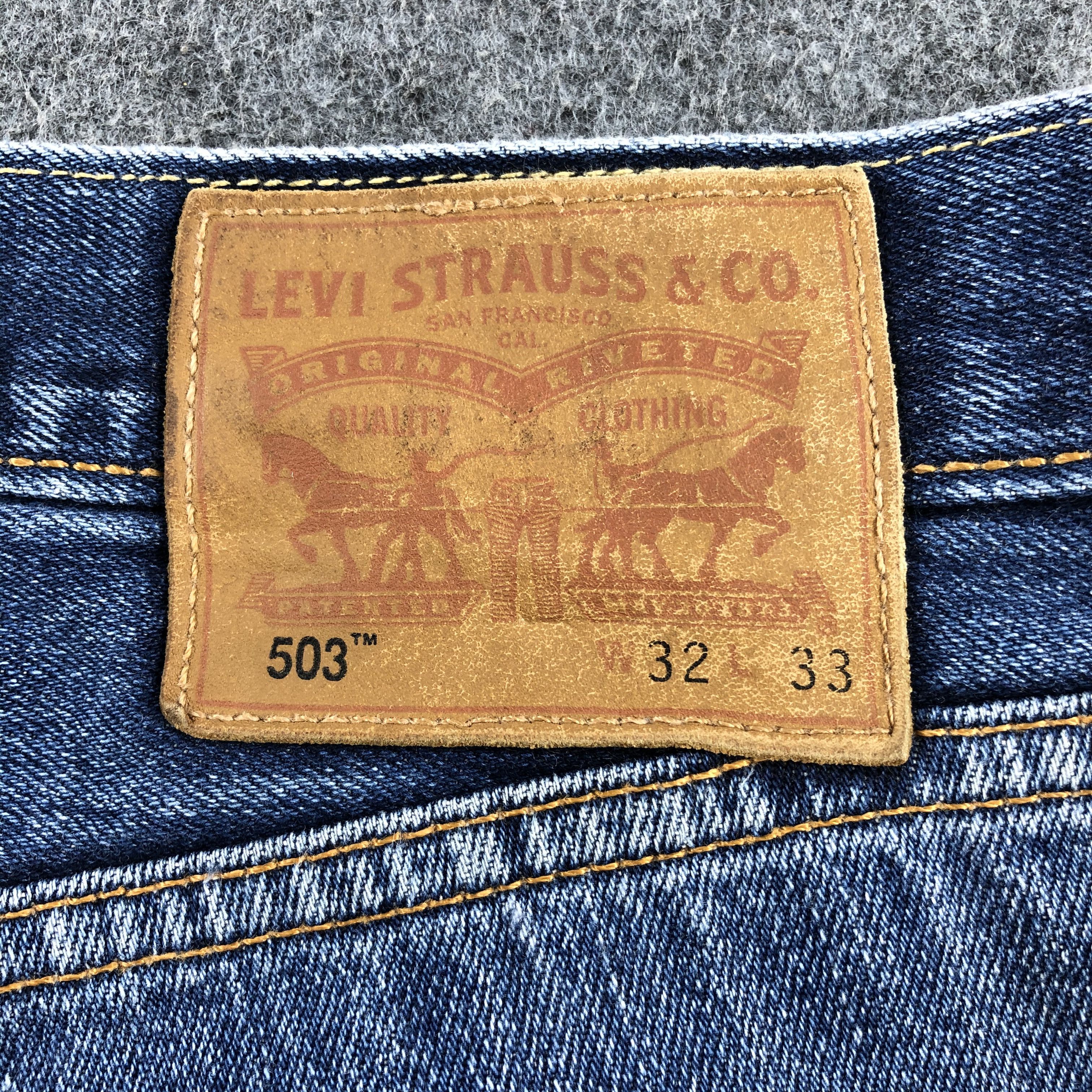 Levi's Vintage Blue Wash Levis 503 Jeans-J1914 Size US 33 - 5 Thumbnail