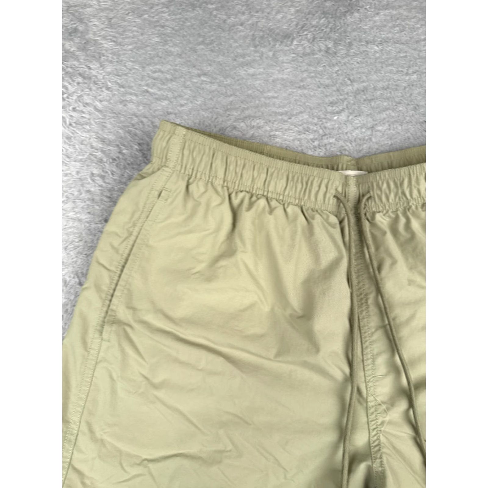 Vintage Standard Cloth Swim Trunks Mens Large Green Lined Elastic Waist Beach Pool 36x6 Regular Men Green Trunks Beach Men’s? Size US 33 - 4 Thumbnail