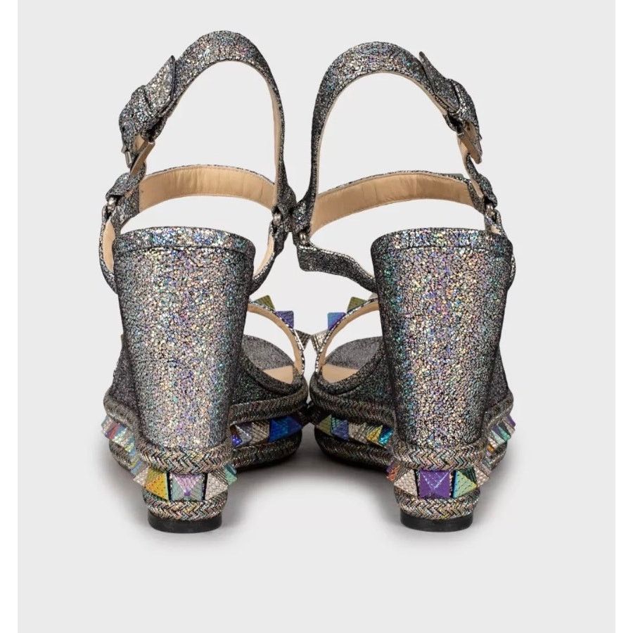 Christian Louboutin Christian Louboutin Pyraclou 110 Leather Sandals Sz.39 Size US 8 / IT 38 - 4 Thumbnail