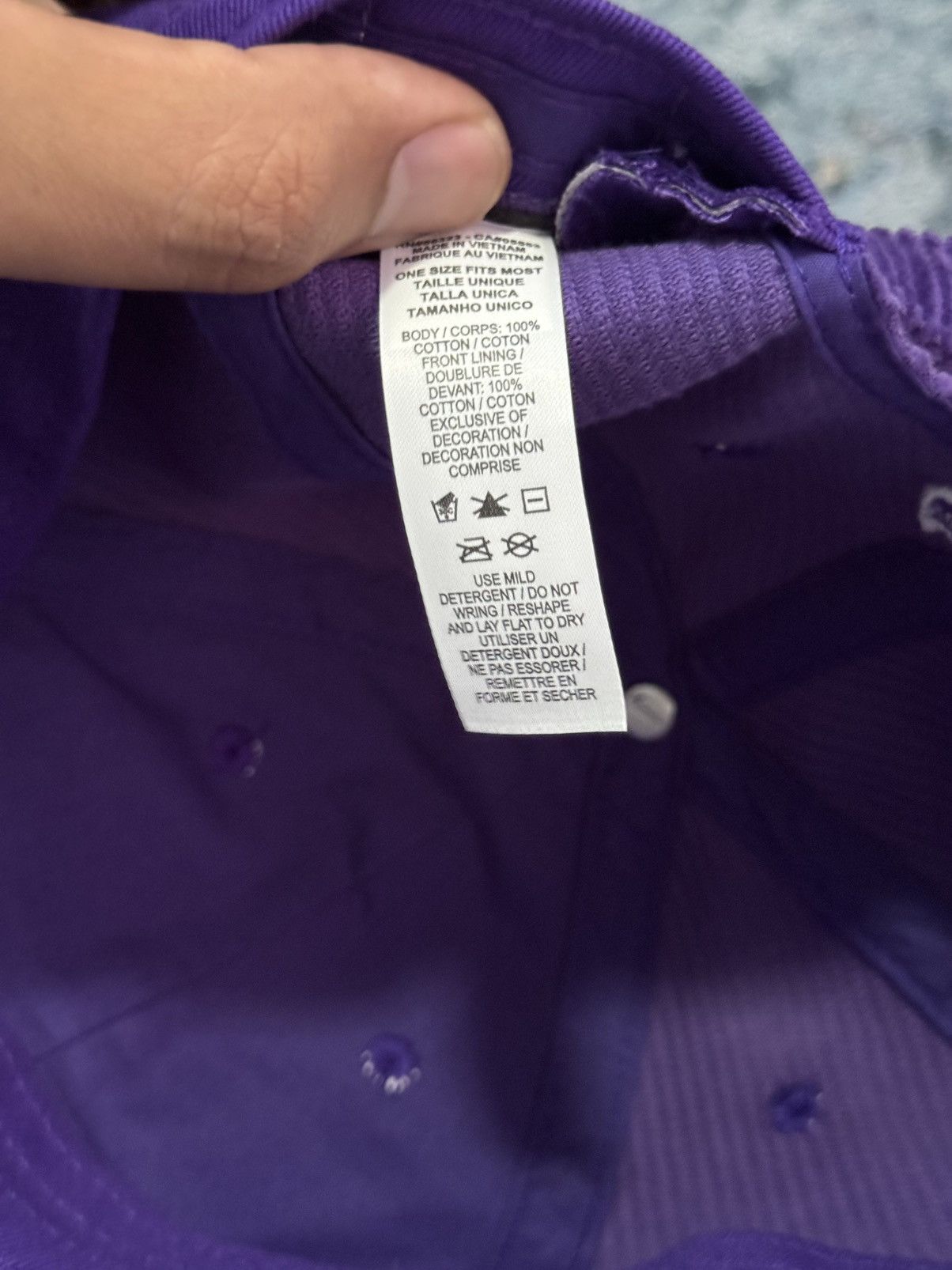 Nike × Supreme Supreme nike Arc Corduroy 6 Panel - Purple Size ONE SIZE - 9 Thumbnail
