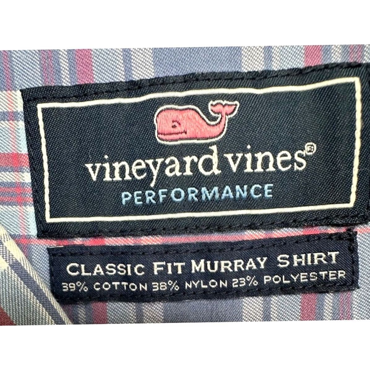 Vineyard Vines Vineyard Vines Shirt Men Medium Performance Purple Plaid Logo Nylon Blend Murray Size US M / EU 48-50 / 2 - 4 Thumbnail