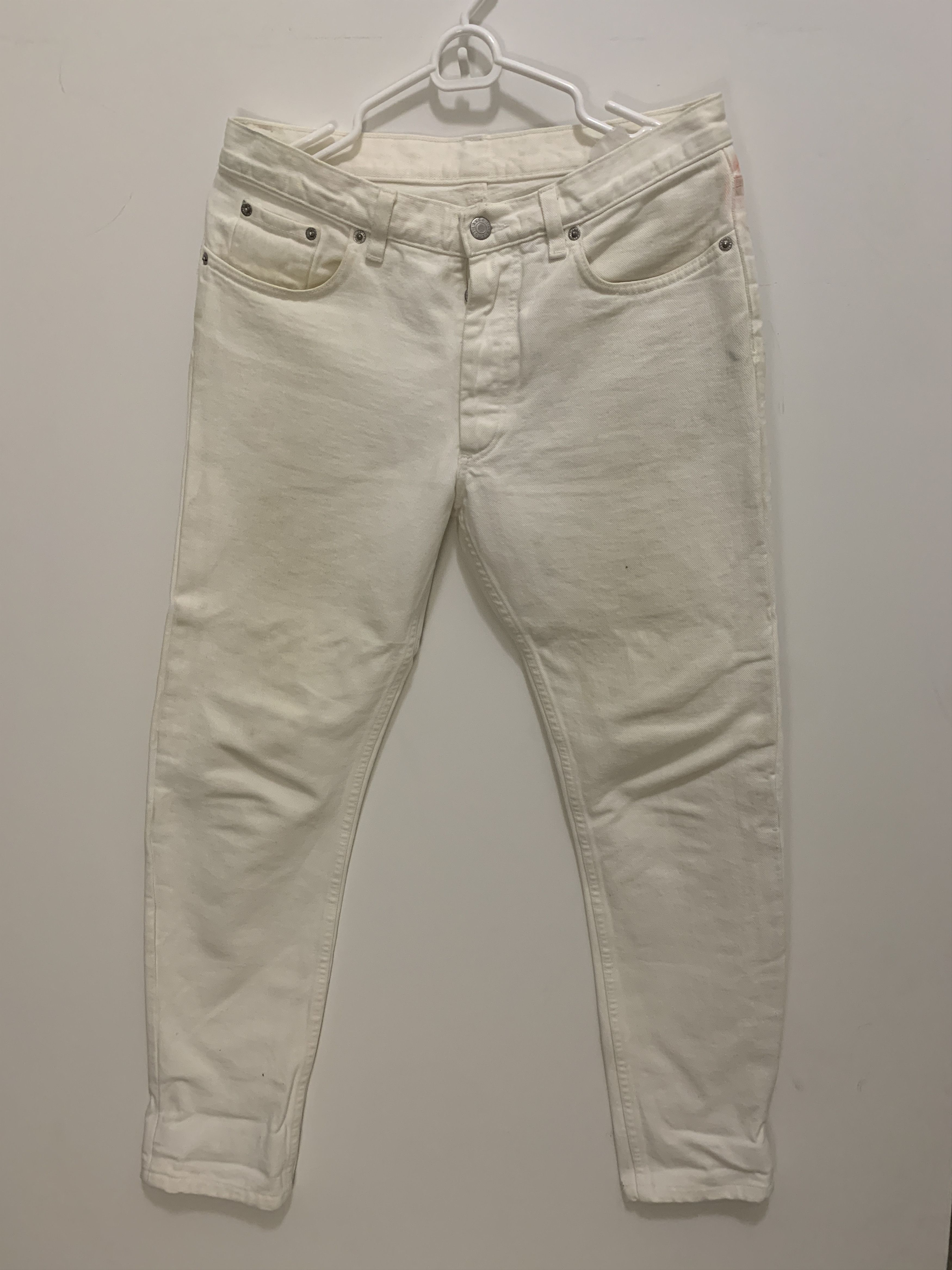 image of Archive Helmut Lang White Denim Jeans, Men's (Size 31)