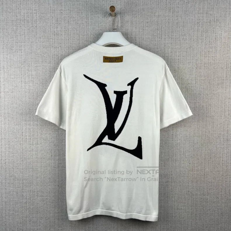 Louis Vuitton Louis Vuitton Letter large Logo intarsia knitted short sle Size US XL / EU 56 / 4 - 3 Thumbnail