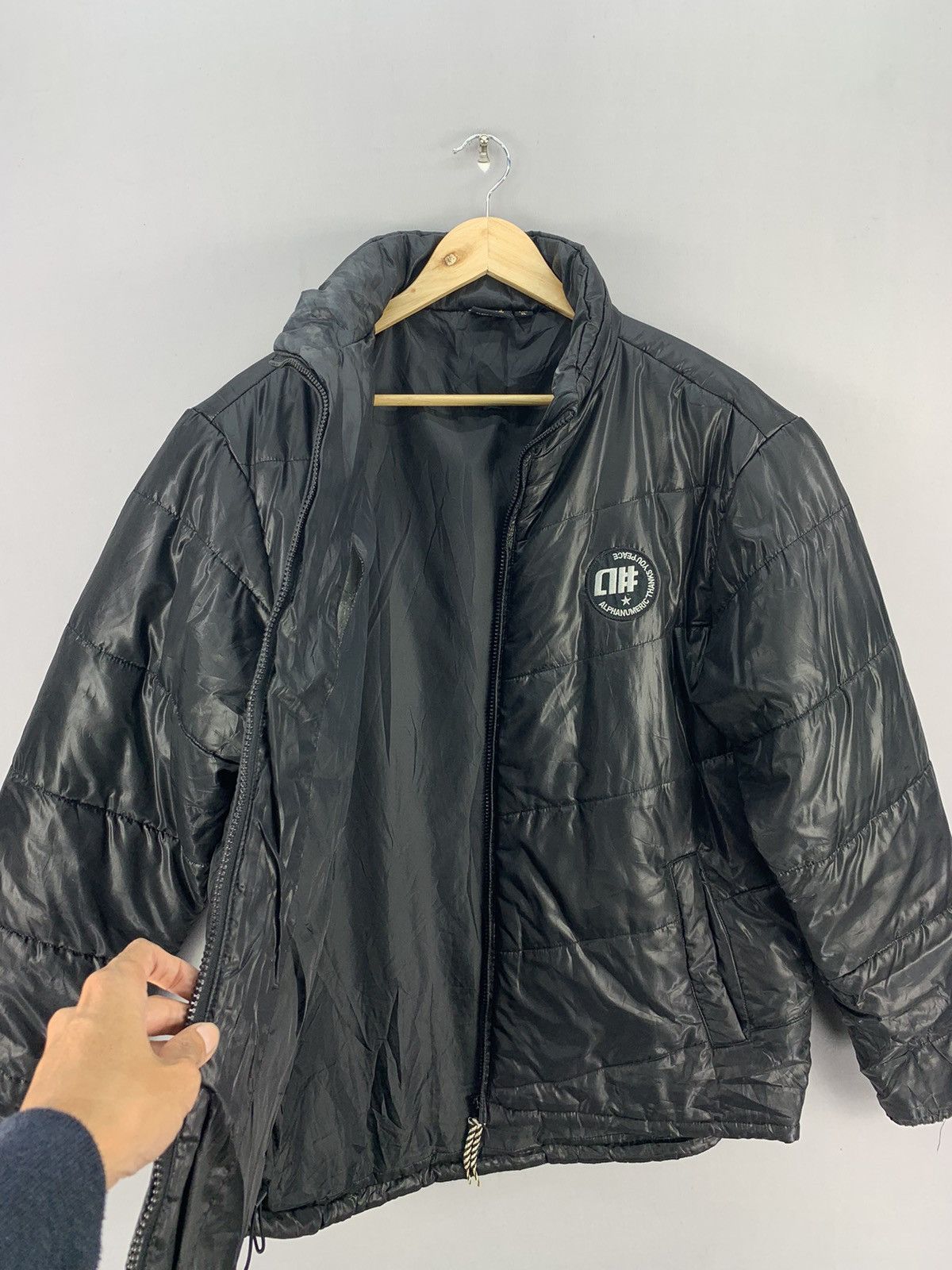 Japanese Brand Vintage Japanese Alpha Numeric Puffer Jacket Size US XL / EU 56 / 4 - 14 Thumbnail