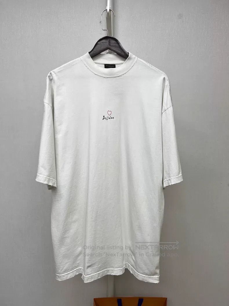 Balenciaga Balenciaga Qixi Festival Limited White Embroidered Logo Sh Size US XXS / EU 40 - 1 Thumbnail