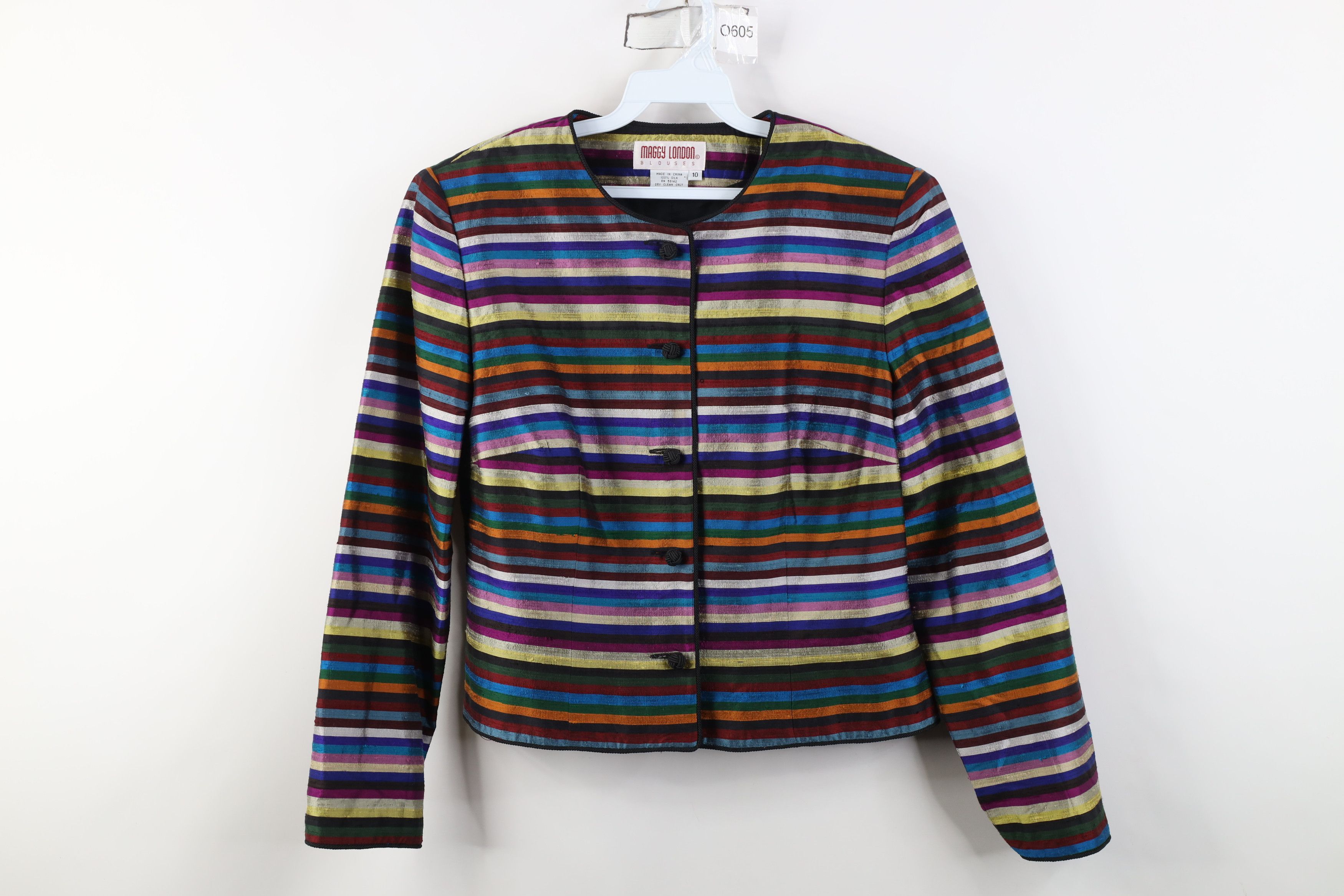 Vintage Vintage 90s Streetwear Striped Suit Coat Blazer Jacket Size L / US 10 / IT 46 - 1 Thumbnail