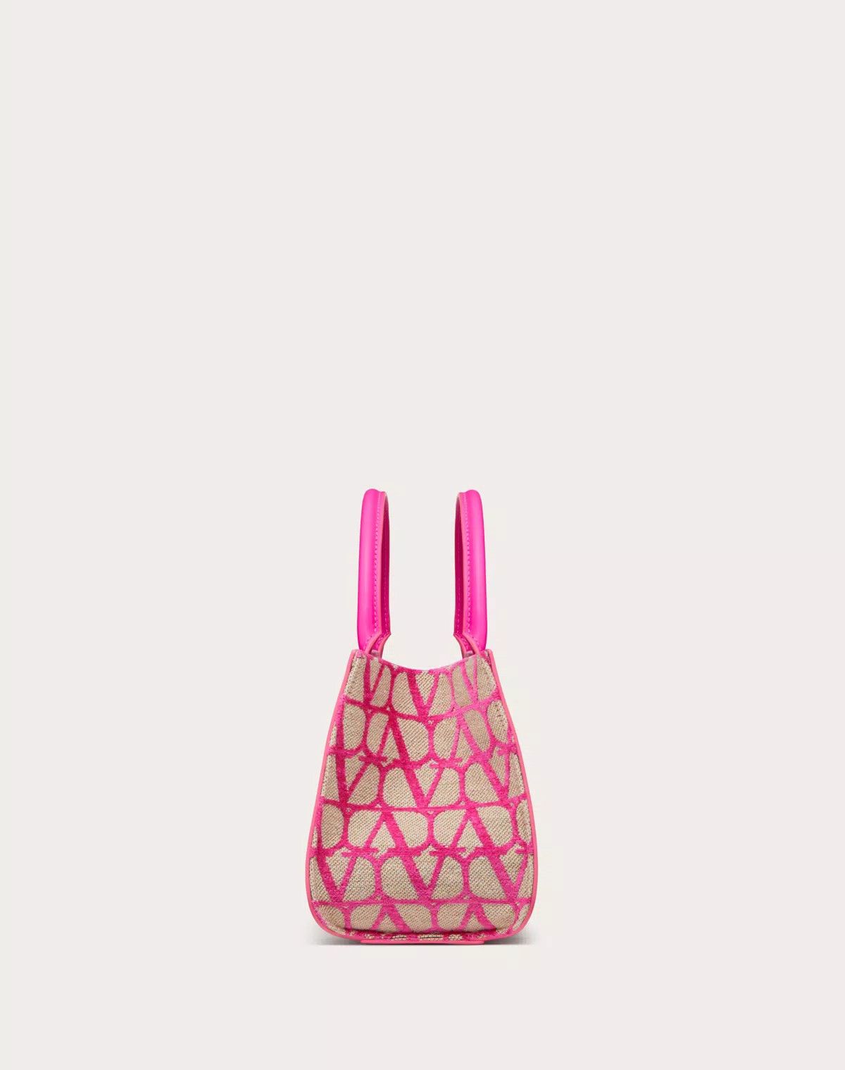 Valentino oc11z0725 Size:OS/Toile Iconographe Handbag in Pink Size ONE SIZE - 4 Thumbnail