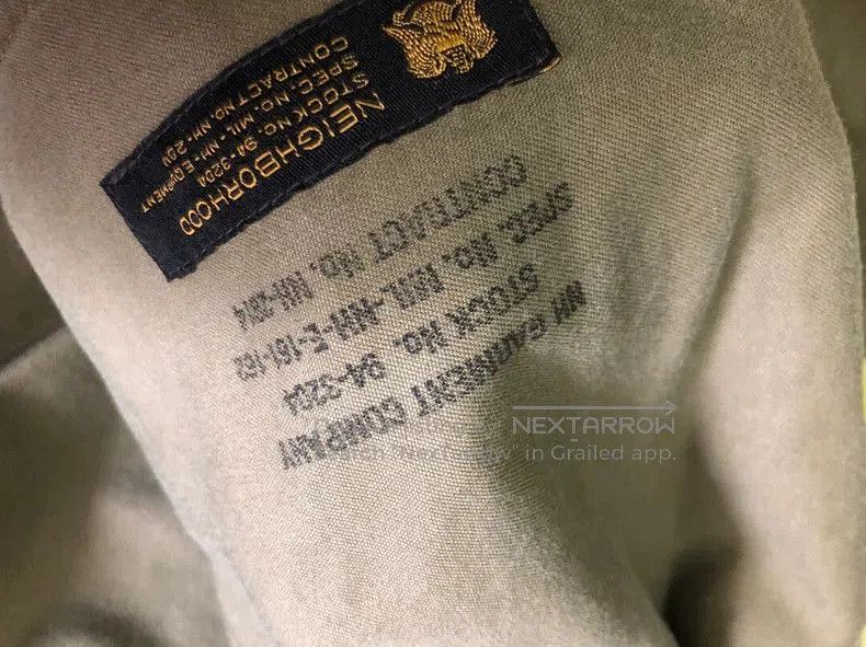 Neighborhood NEIGHBORHOOD Olive Embroidered Jacket L. Size US L / EU 52-54 / 3 - 7 Thumbnail
