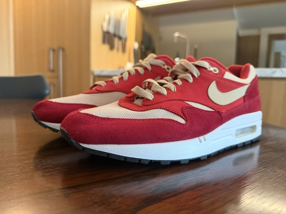 Nike NIKE AIR MAX 1 PREMIUM RETRO -Red Mushroom & Vanilla US 10.5 Size US 10.5 / EU 43-44 - 4 Thumbnail