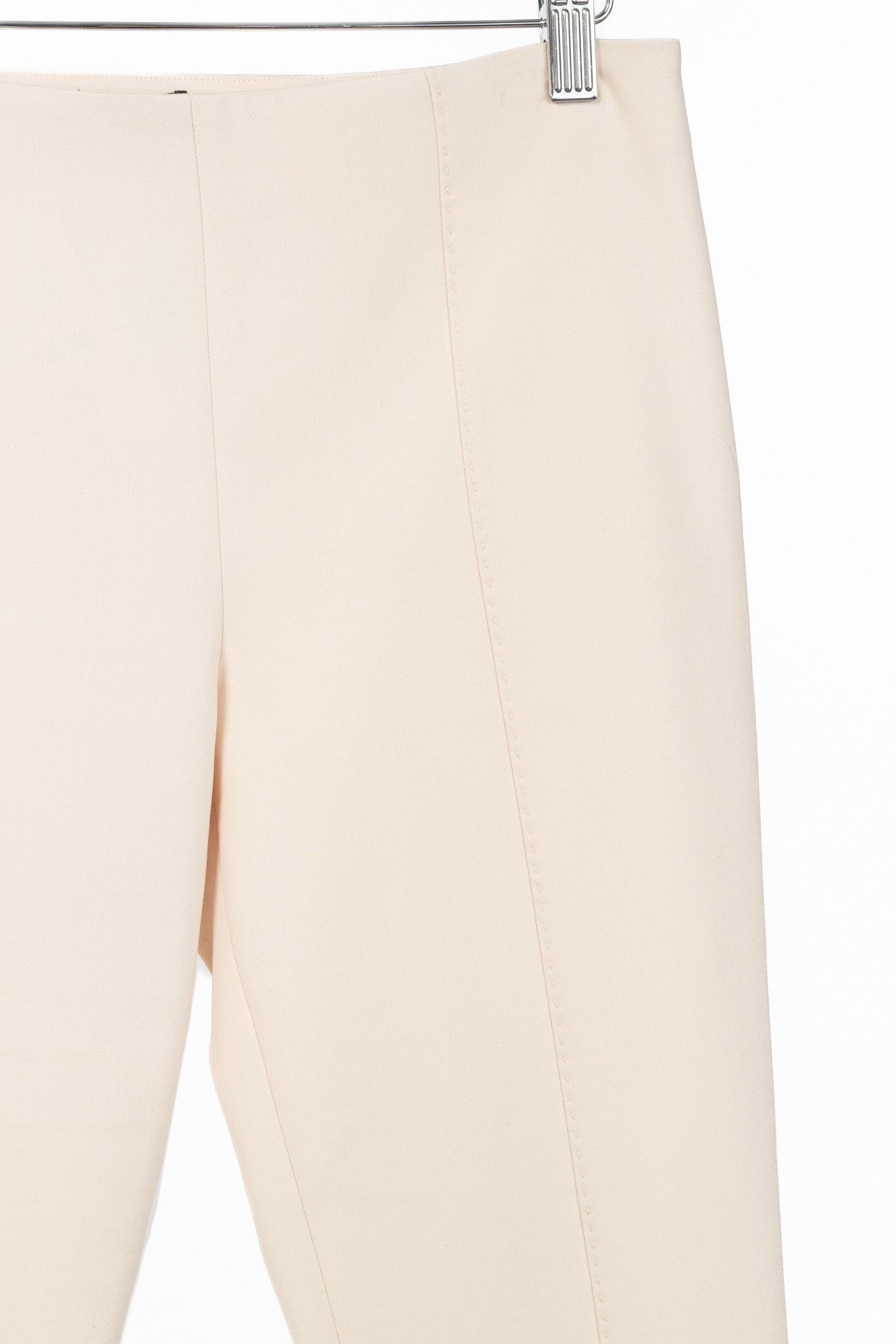 The Row The Row Nude Wool-Twill Topstitched Ankle-Length Pants Size 27" / US 4 / IT 40 - 4 Thumbnail