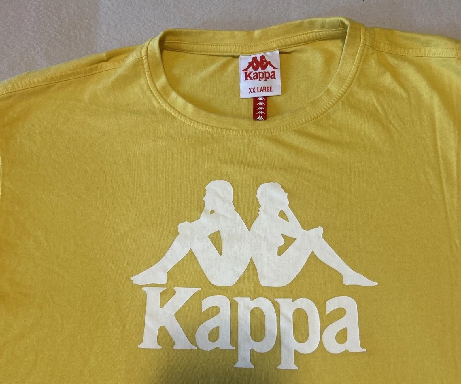 Kappa KAPPA Men's Yellow SZ 2XL T-Shirt Logo RDIF Pacsun Size US XXL / EU 58 / 5 - 3 Thumbnail