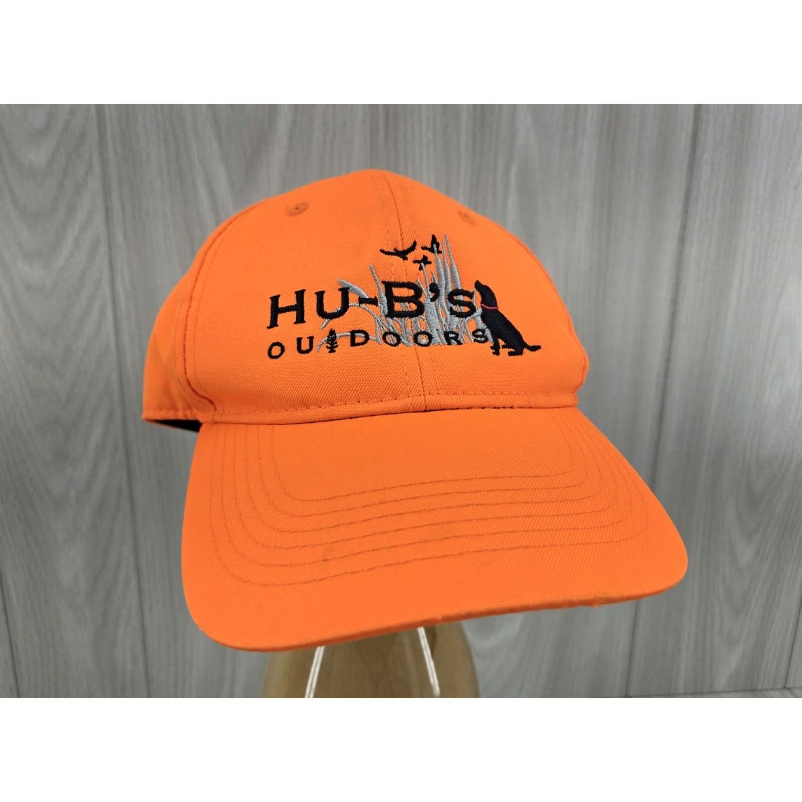 Vintage HU-B's Outdoors Hutners Orange Cap Hat Adjustable 5 Panel Men Orange Adjustable Outdoor Cap Cap Hat Mens Size ONE SIZE - 4 Thumbnail
