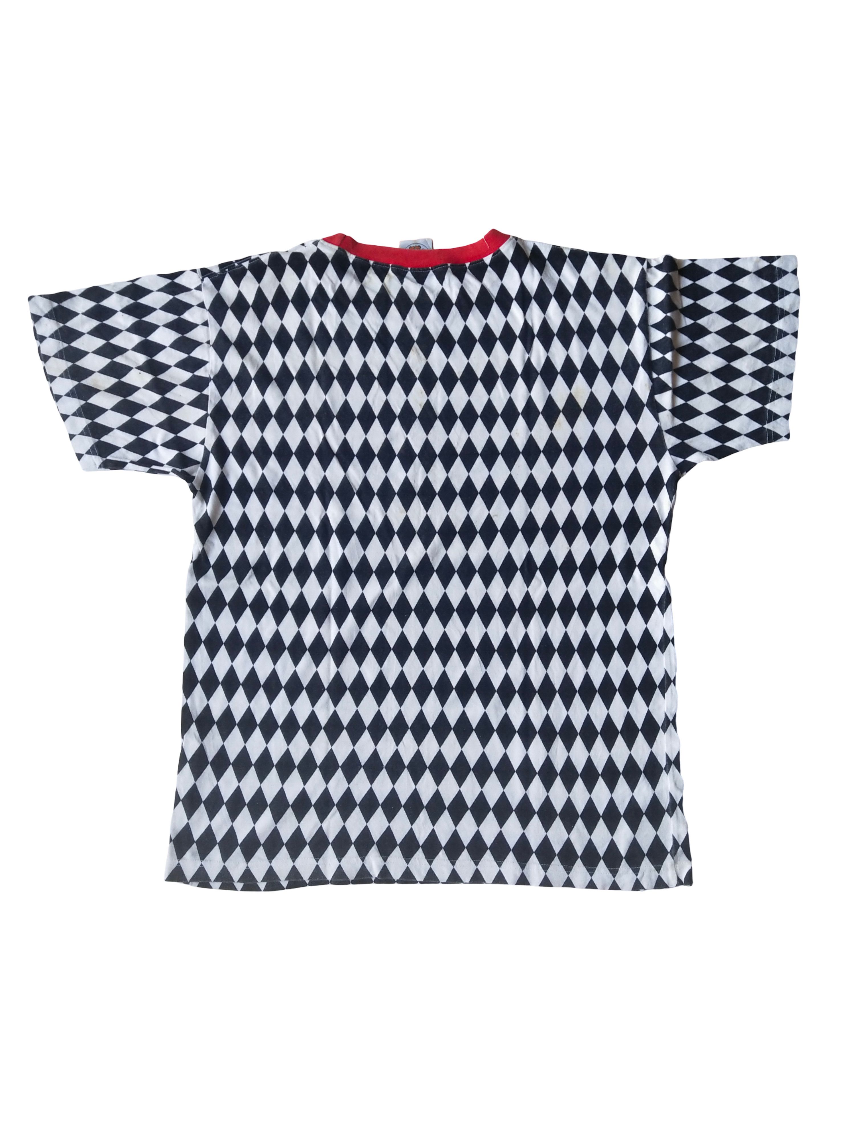 Disney 90s Mickey Mouse Drummer Boy AOP Diamond Pattern Tee Disney Size US S / EU 44-46 / 1 - 3 Thumbnail
