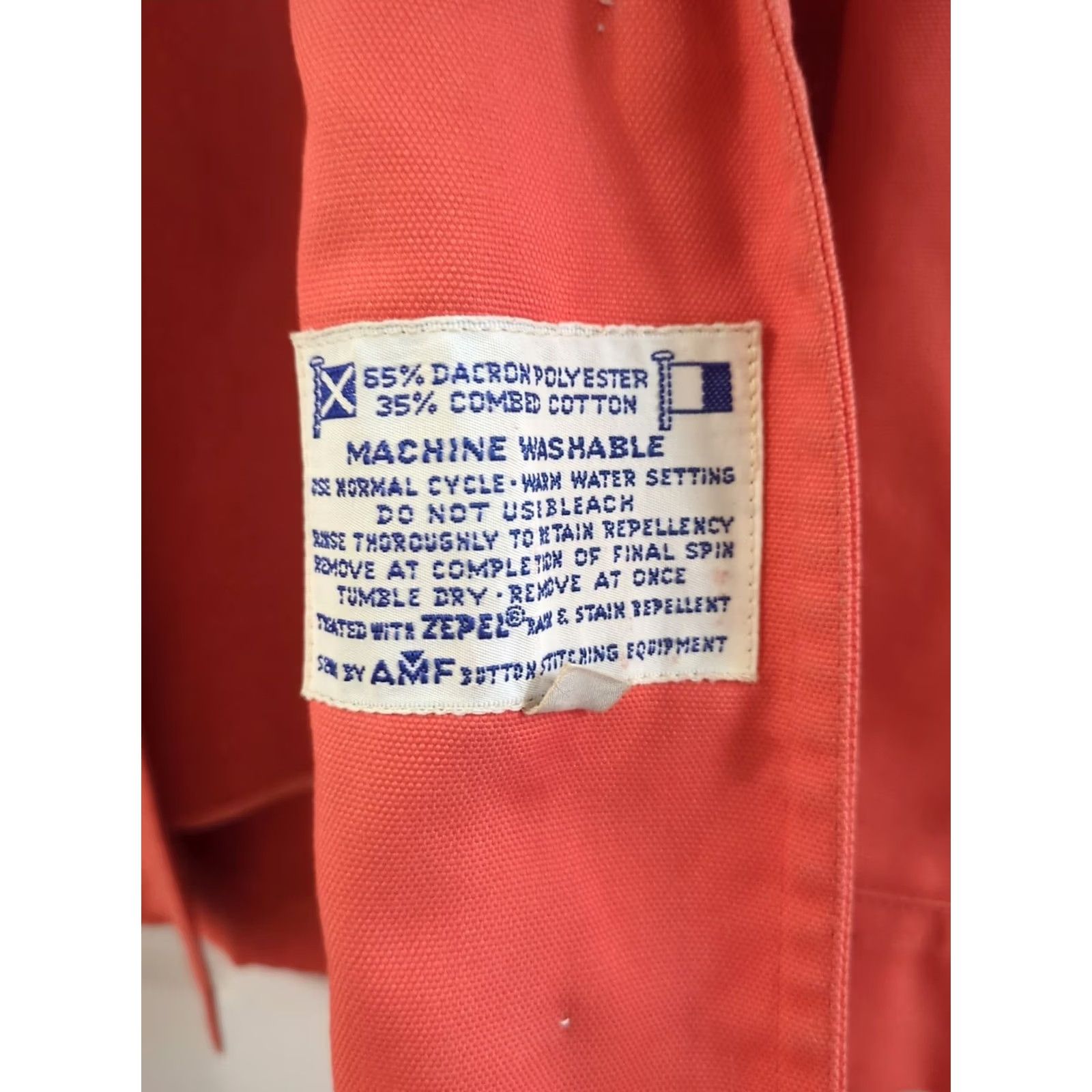 Vintage VINTAGE Misty Harbor Women's Orange Wool Blend Jacket Coat Removable Liner Size 16 Size XXL / US 16-18 / IT 52-54 - 4 Thumbnail