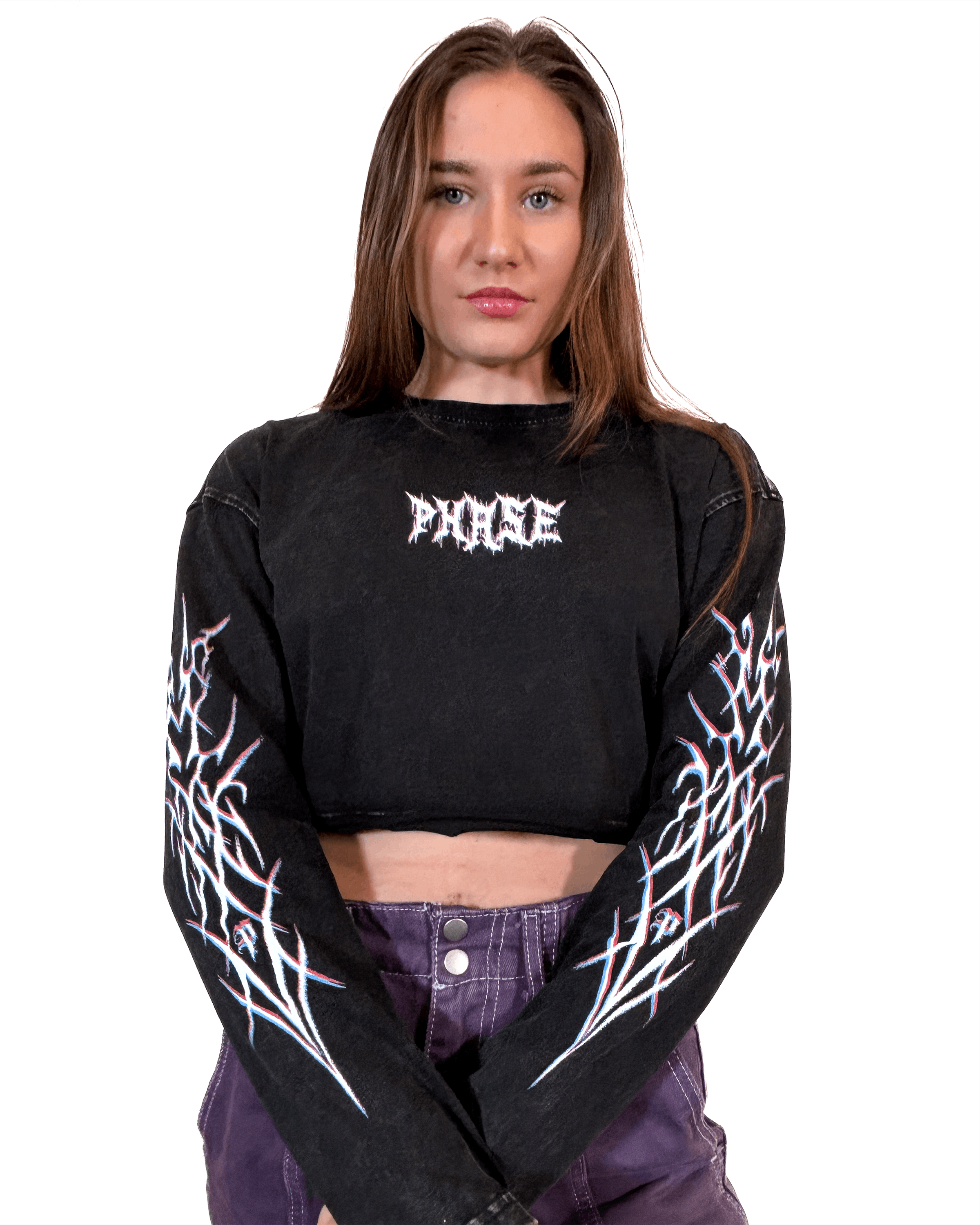 PHASE Garments Xerox Longsleeve Crop Top Size Medium Size M / US 6-8 / IT 42-44 - 3 Thumbnail