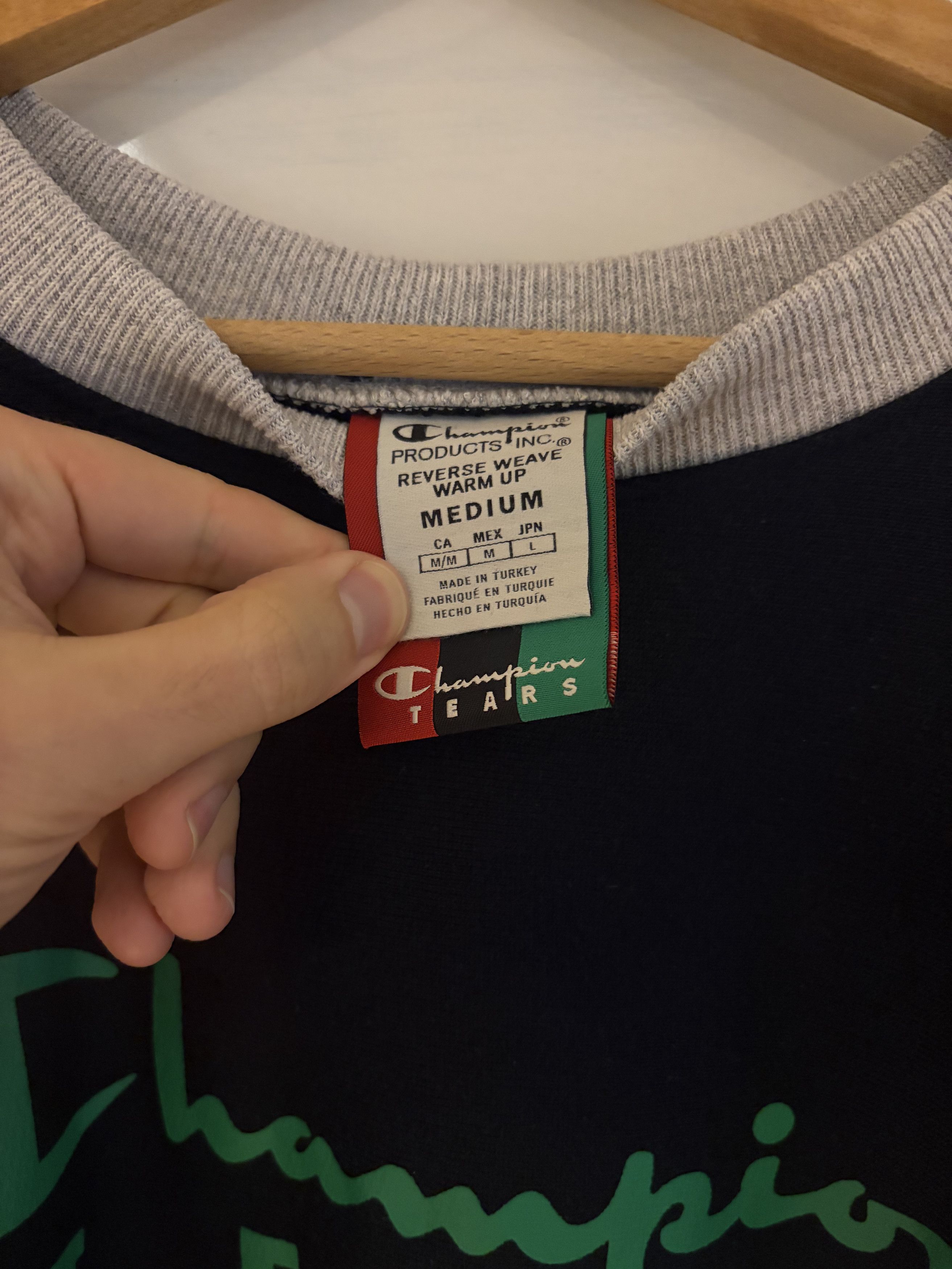 Champion × DENIM TEARS Champion Tears Black Green Long Sleeve Size US M / EU 48-50 / 2 - 3 Thumbnail