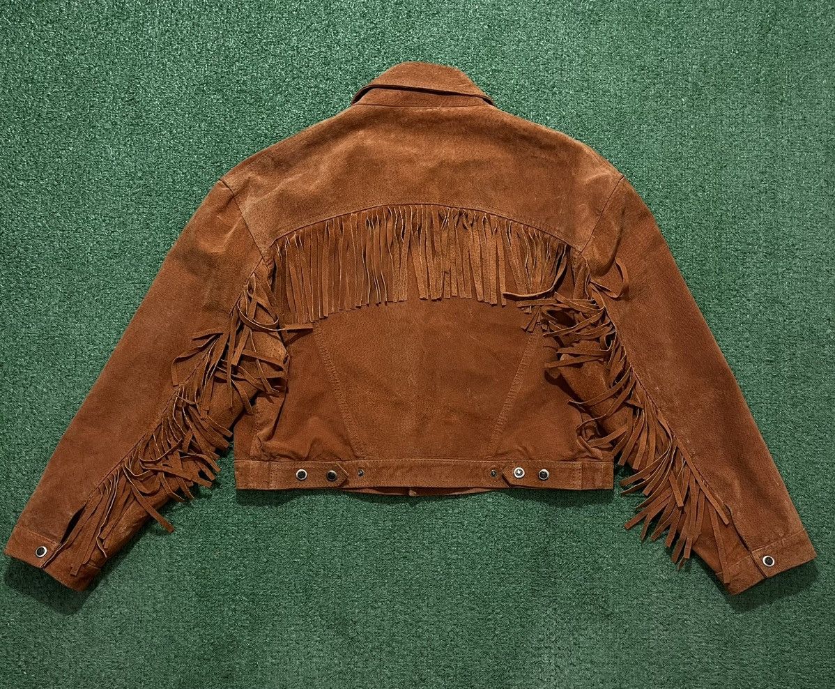 Leather × Vintage Real Leather Jacket Vintage Boxy Vera Pelle Size M / US 6-8 / IT 42-44 - 3 Thumbnail