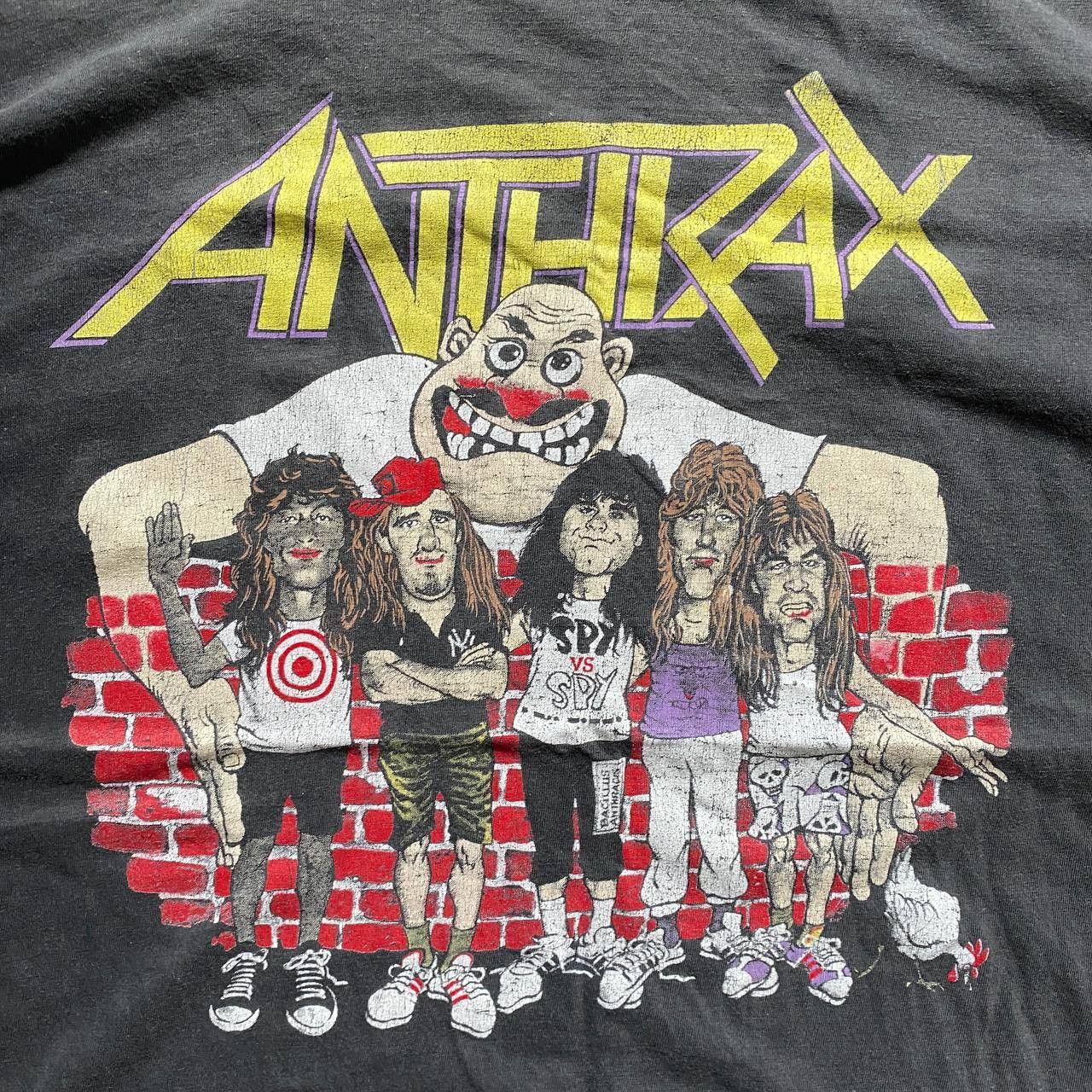 Band Tees VINTAGE 80S ANTHRAX AMAZING FADED RARE BAND T SHIRT 69 Size US M / EU 48-50 / 2 - 3 Thumbnail
