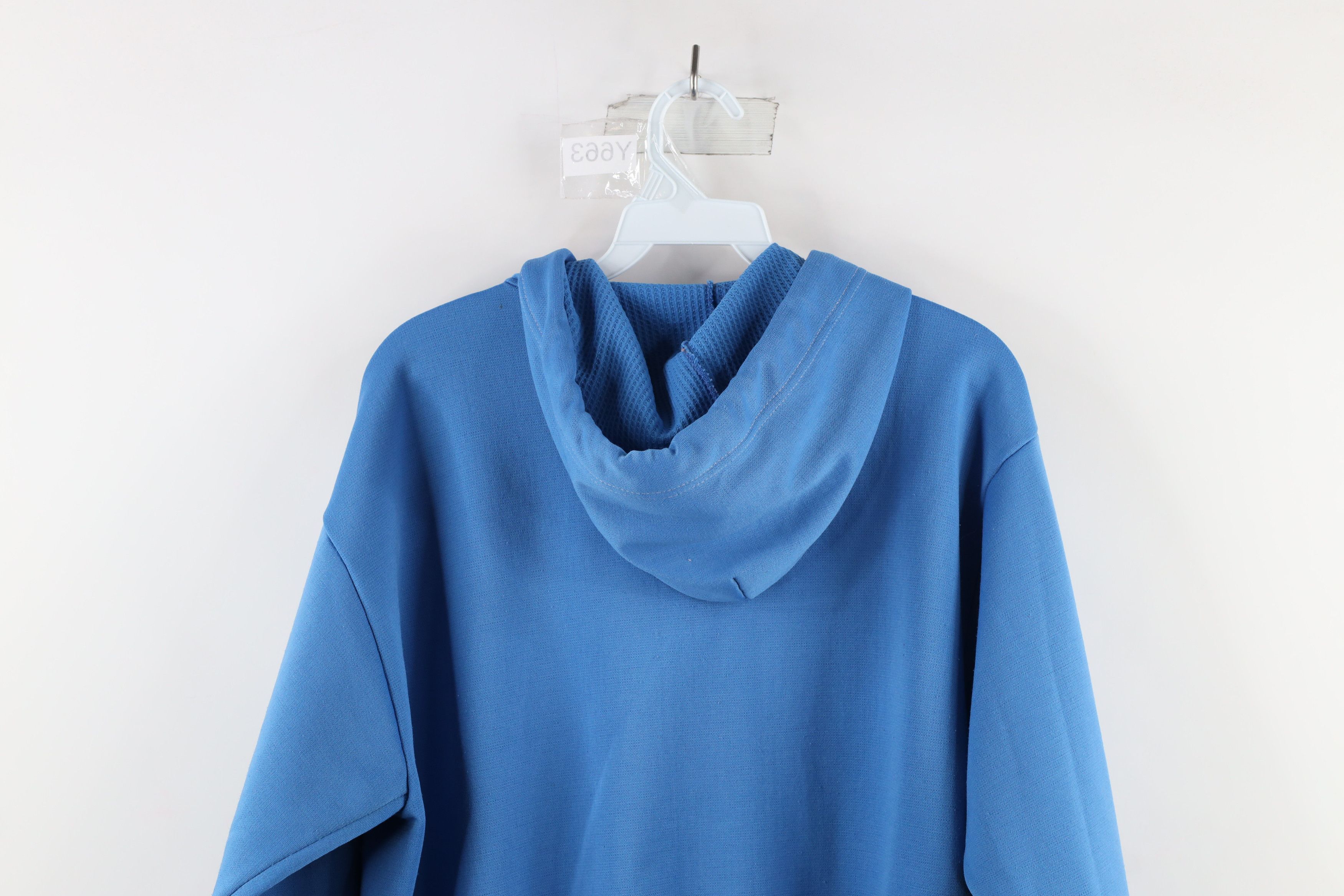 Vintage Vintage 70s Streetwear Thermal Waffle Knit Lined Hoodie USA Size US M / EU 48-50 / 2 - 12 Thumbnail