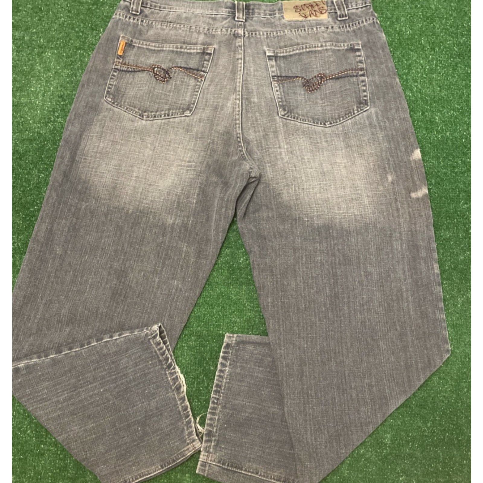 Vintage VINTAGE Street Jeans Jeans Baggy Grunge Hip Hop Y2K VTG Mens 40 Blue Wide-Leg Distressed 40x32 Mens Size US 40 / EU 56 - 3 Thumbnail