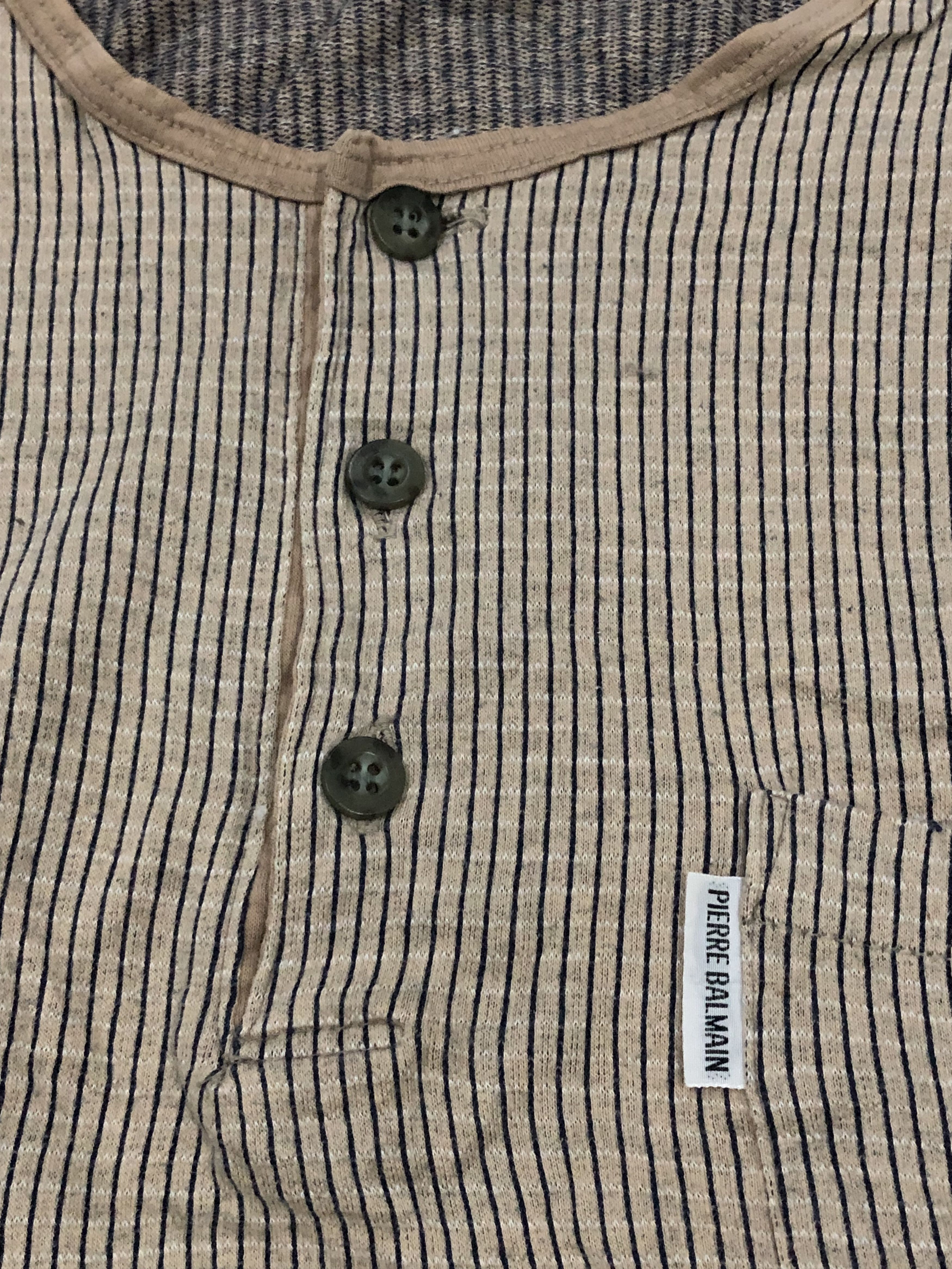 Designer × Pierre Balmain × Vintage Vintage Pierre Balmain Men Pocket Tees Size US L / EU 52-54 / 3 - 4 Thumbnail