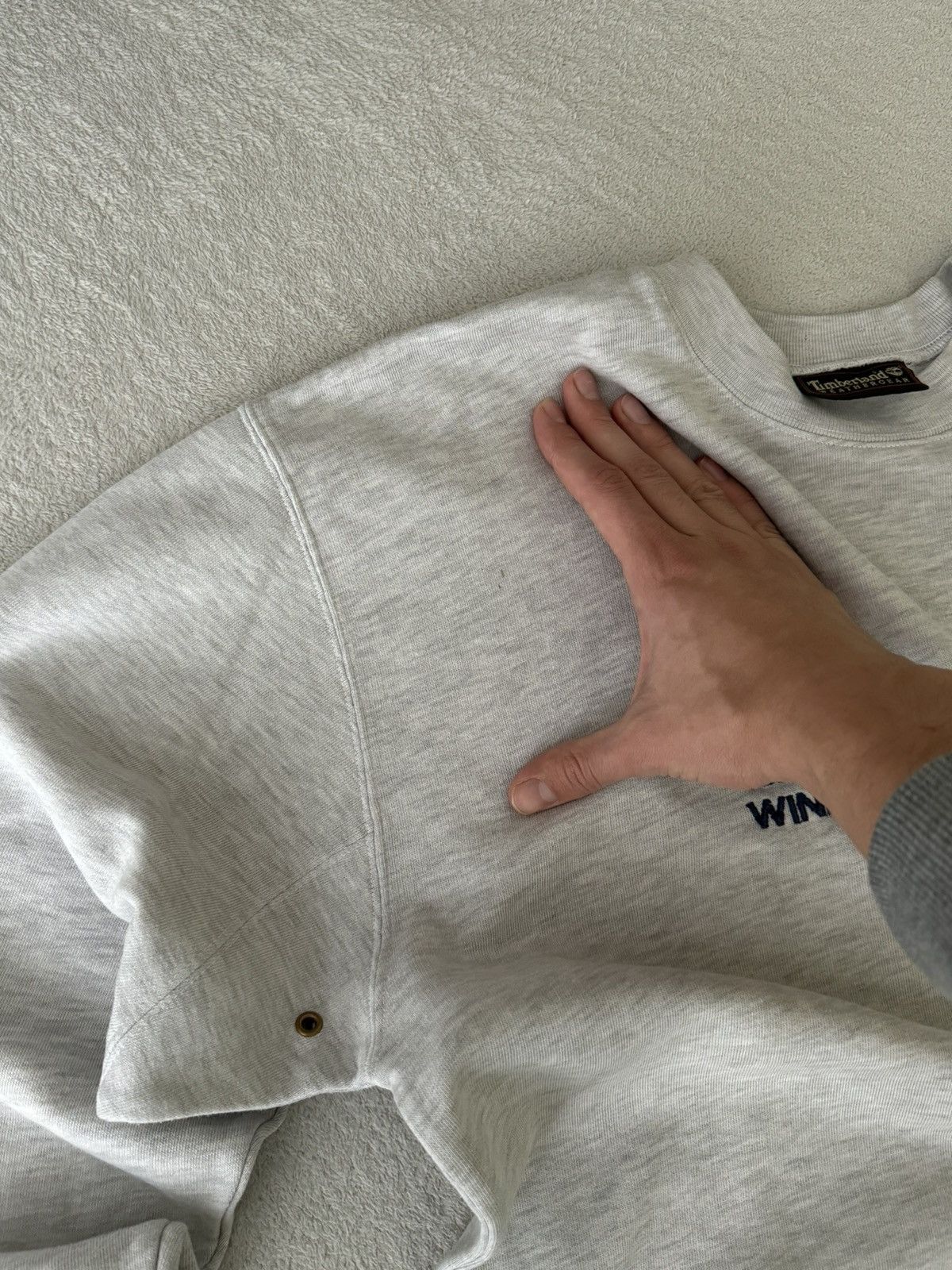 Timberland Vintage Timberland oversized Y2K grey sweater Size US M / EU 48-50 / 2 - 9 Thumbnail