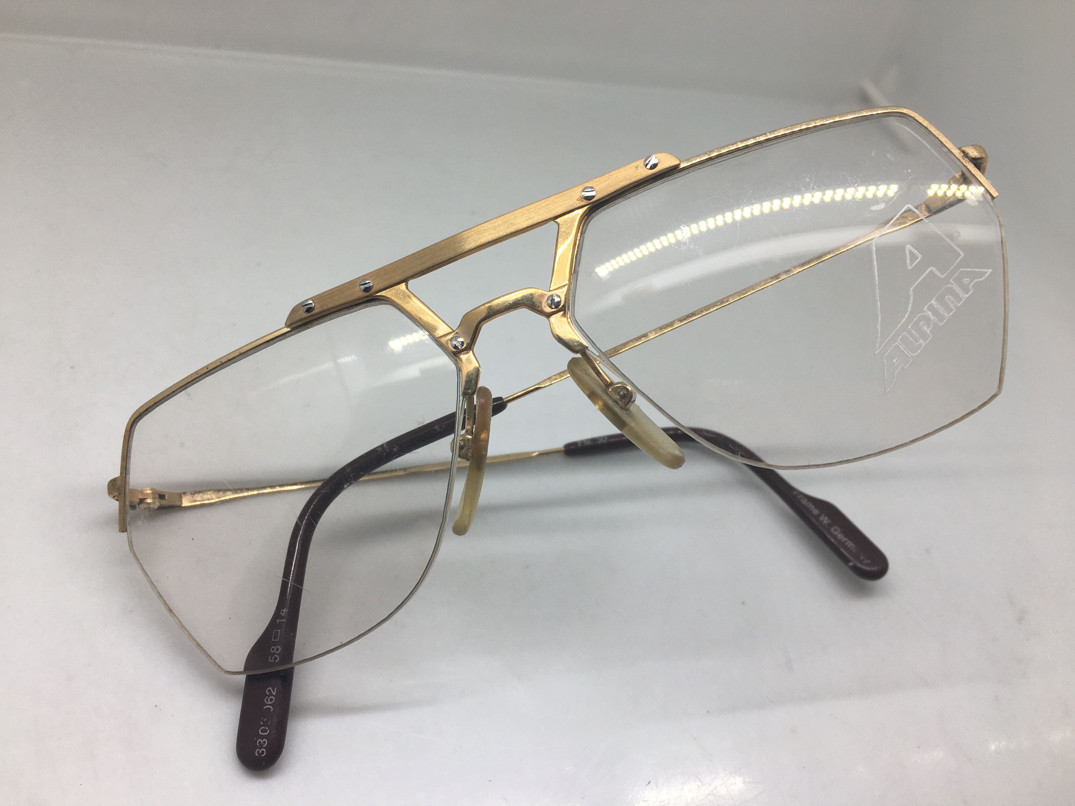 Vintage Vintage Alpina FM50 Aviator Eyeglasses Frame W.Germany Size ONE SIZE - 7 Thumbnail