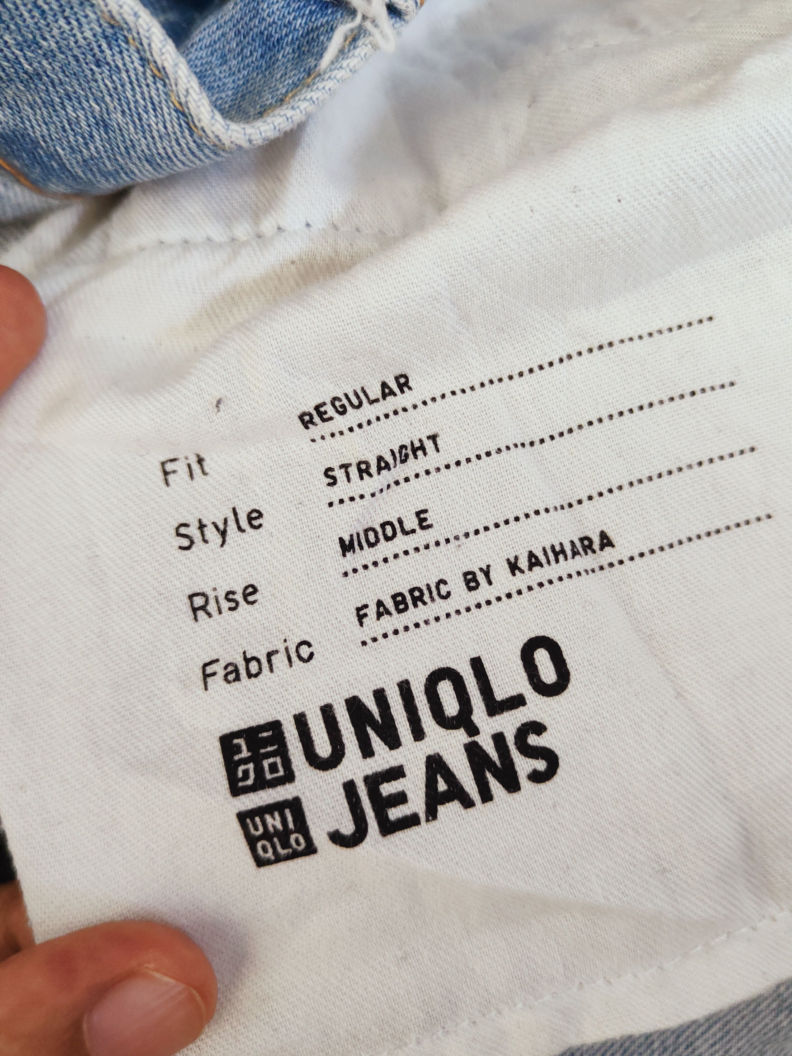Japanese Brand Uniqlo Blue Distressed Ripped Jeans #S2657 Size US 38 / EU 54 - 13 Thumbnail
