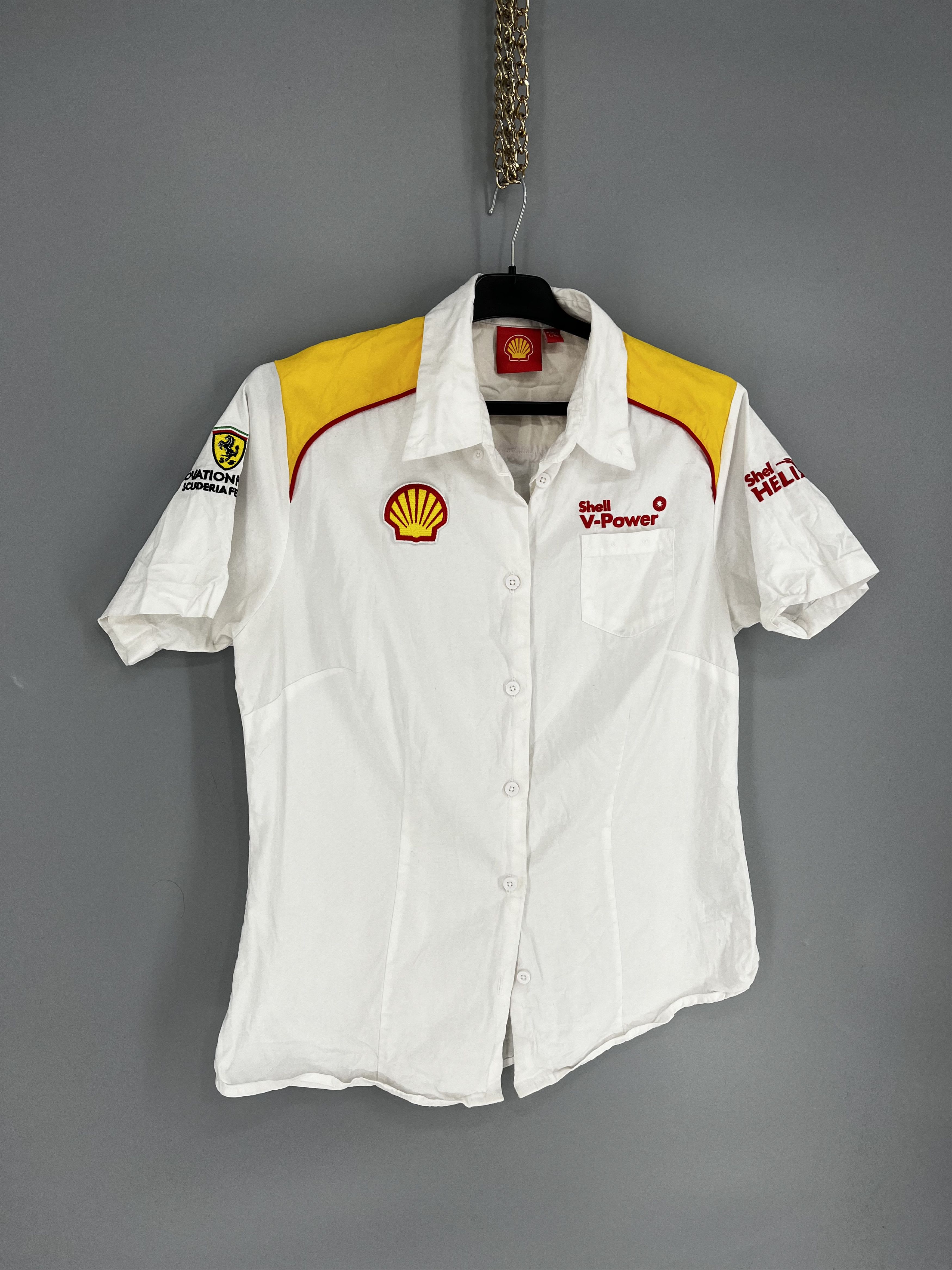 Formula 1 FERRARI T SHIRT JERSEY RACING FORMULA ONE SHELL OFFICIAL Size L / US 10 / IT 46 - 2 Thumbnail