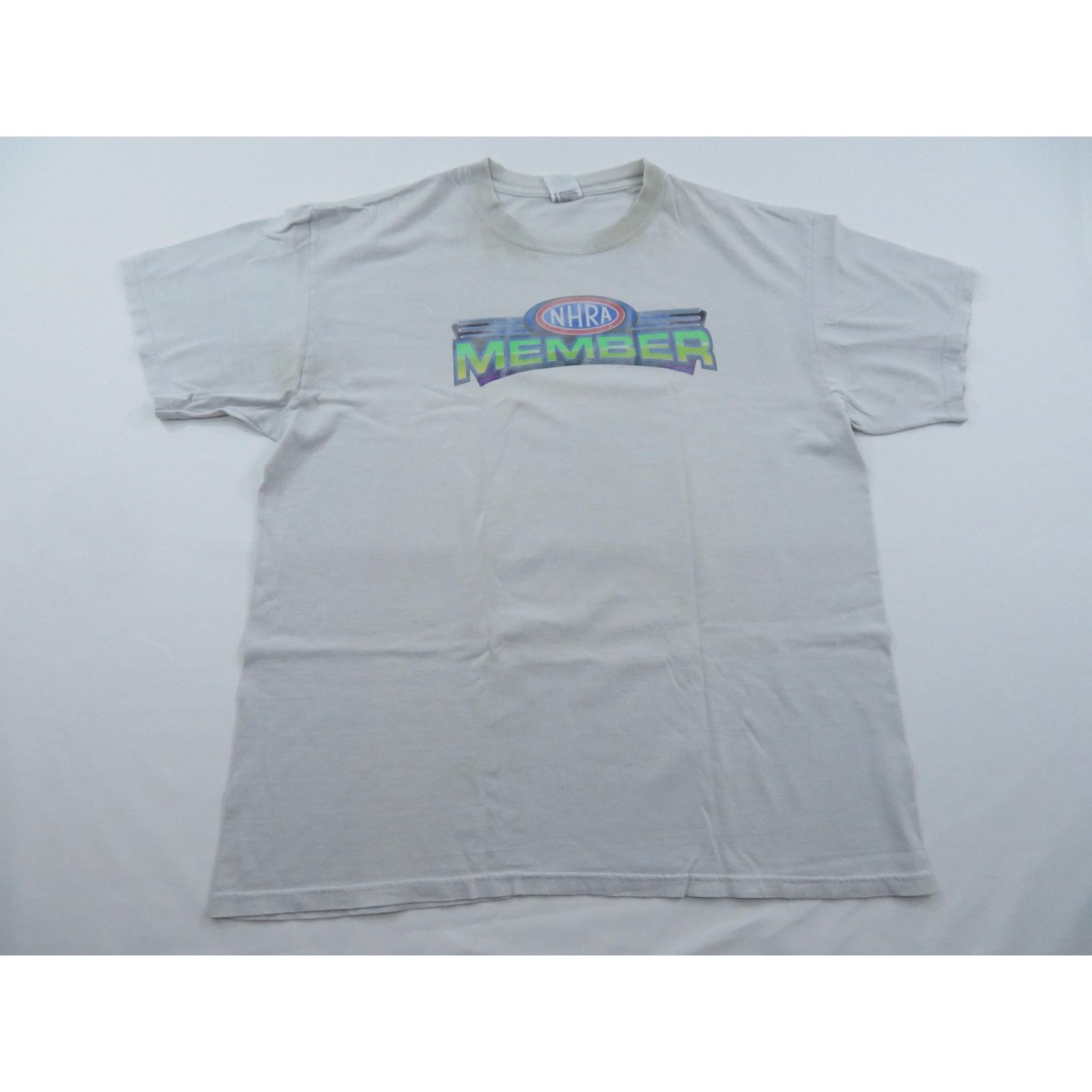 Anvil NHRA Member Double Sided Graphic White T-shirt Sz XL Anvil Size US XL / EU 56 / 4 - 3 Thumbnail