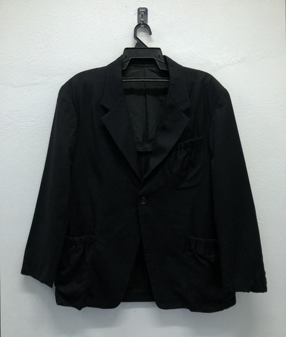 Y's × Y's for Men × Yohji Yamamoto Y's for Men Black Wool Blazer - Vintage Yohji Yamamoto Japan Size US S / EU 44-46 / 1 - 1 Thumbnail
