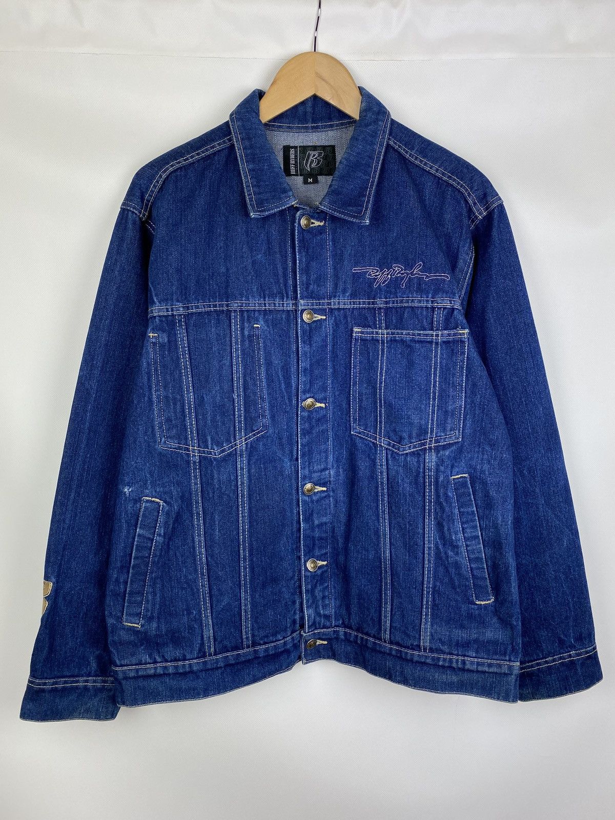 Vintage VTG Ruff Ryders men’s DMX Rap Hip Hip denim trucker jacket ...