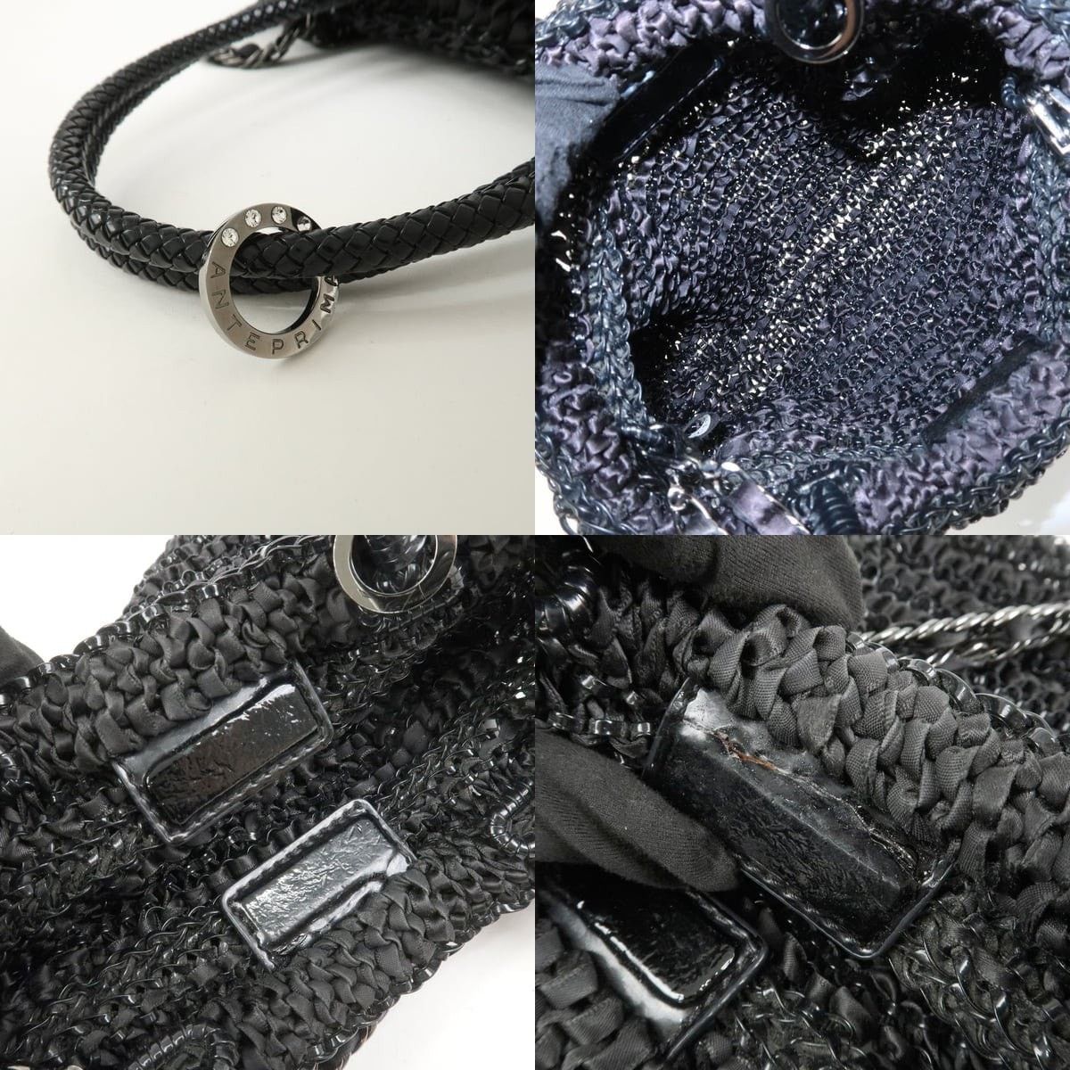 ANTEPRIMA Anteprima Wire Bag PVC Shoulder Black Size ONE SIZE - 7 Thumbnail