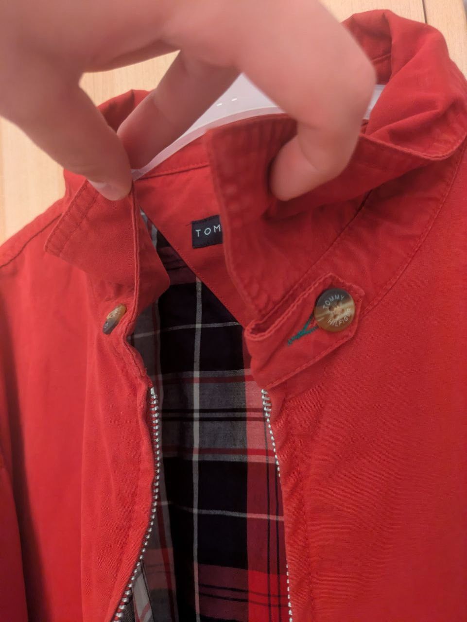 Tommy Hilfiger Tommy Hilfiger Red Harrington Jacket (Vintage 90s) Size US XL / EU 56 / 4 - 3 Thumbnail