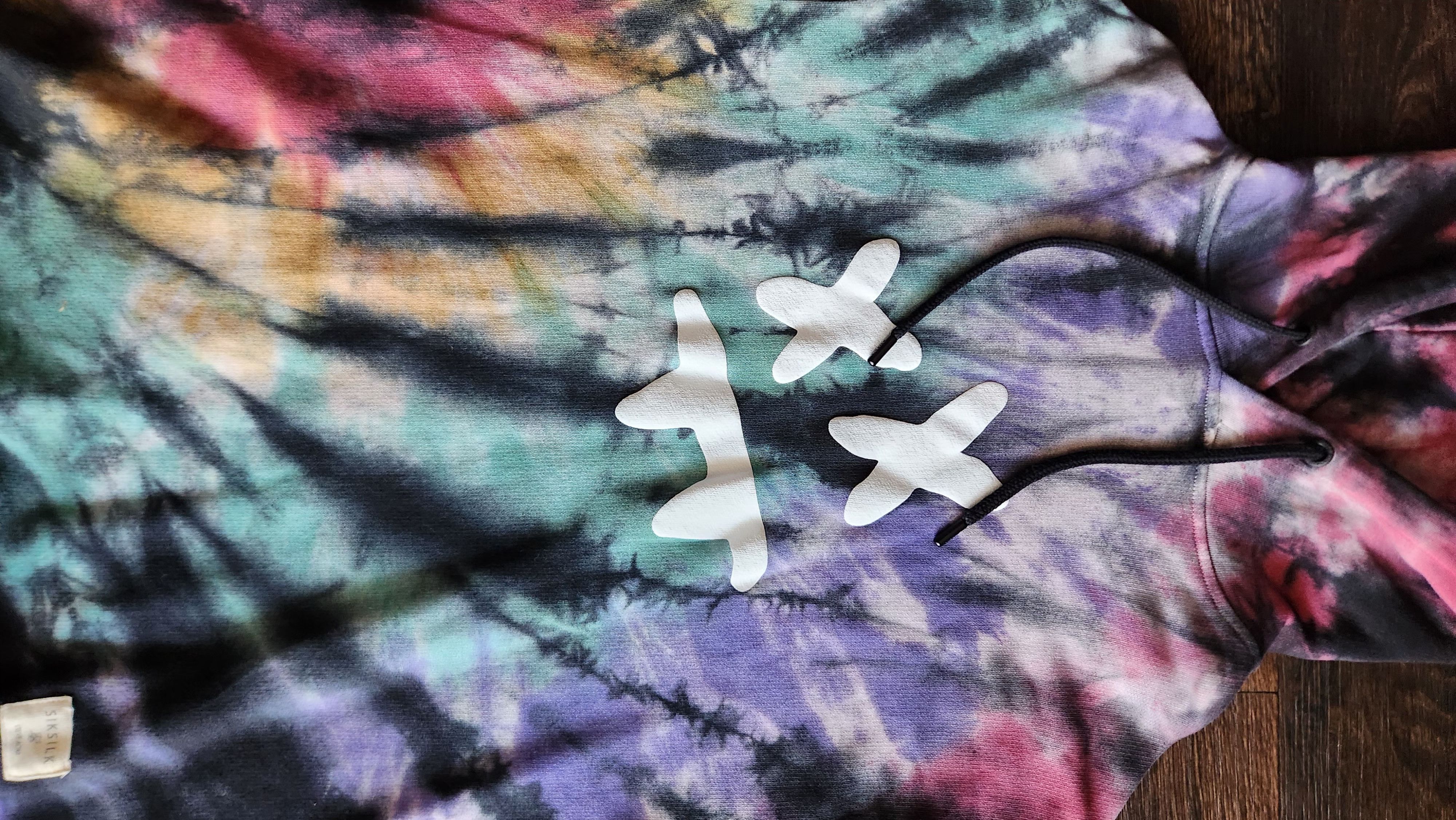 SikSilk Steve Aoki SikSilk Overhead Tie-Dye Hoodie Men's Size Large Size US L / EU 52-54 / 3 - 3 Thumbnail